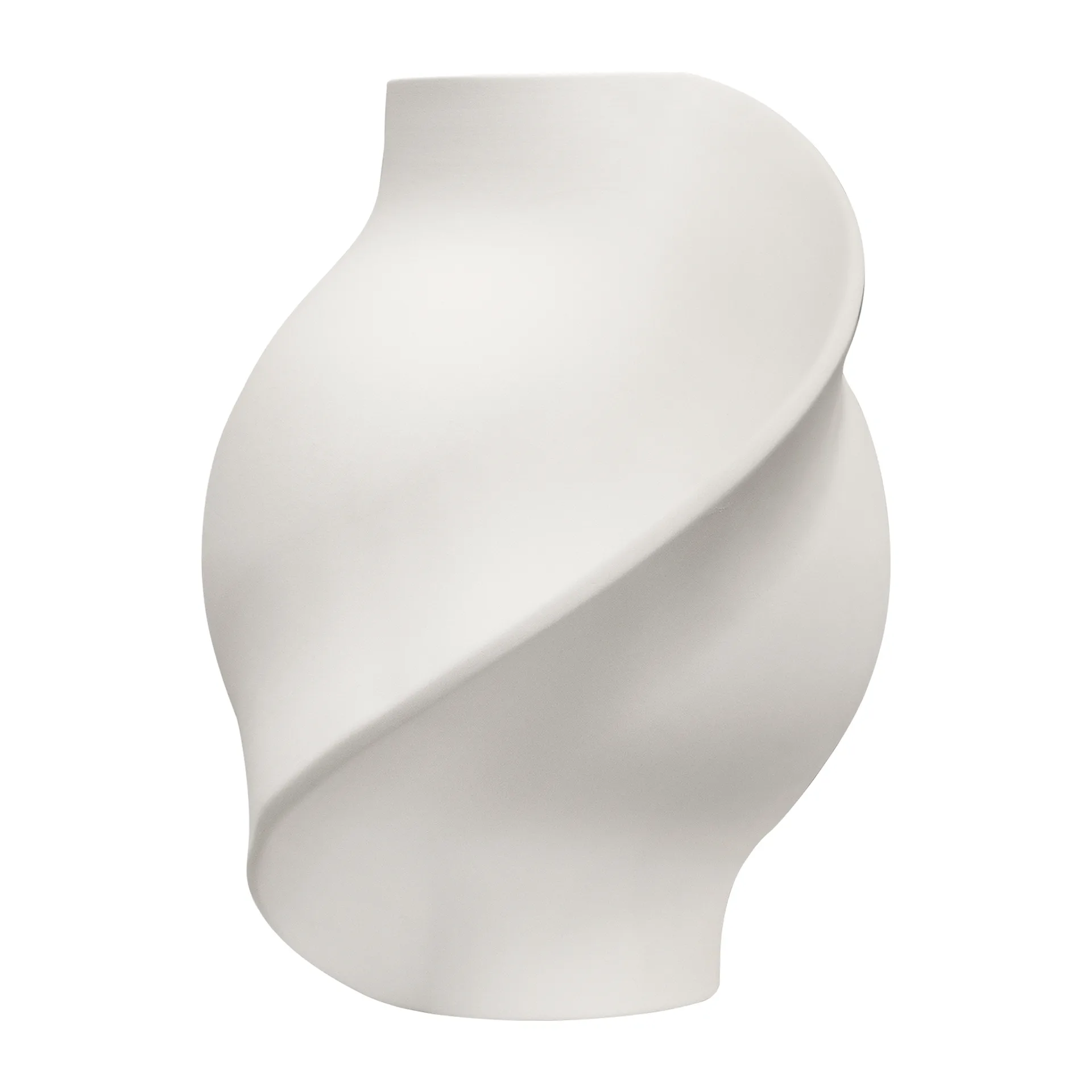 Louise Roe Pirout maljakko 01 22 cm Raw White