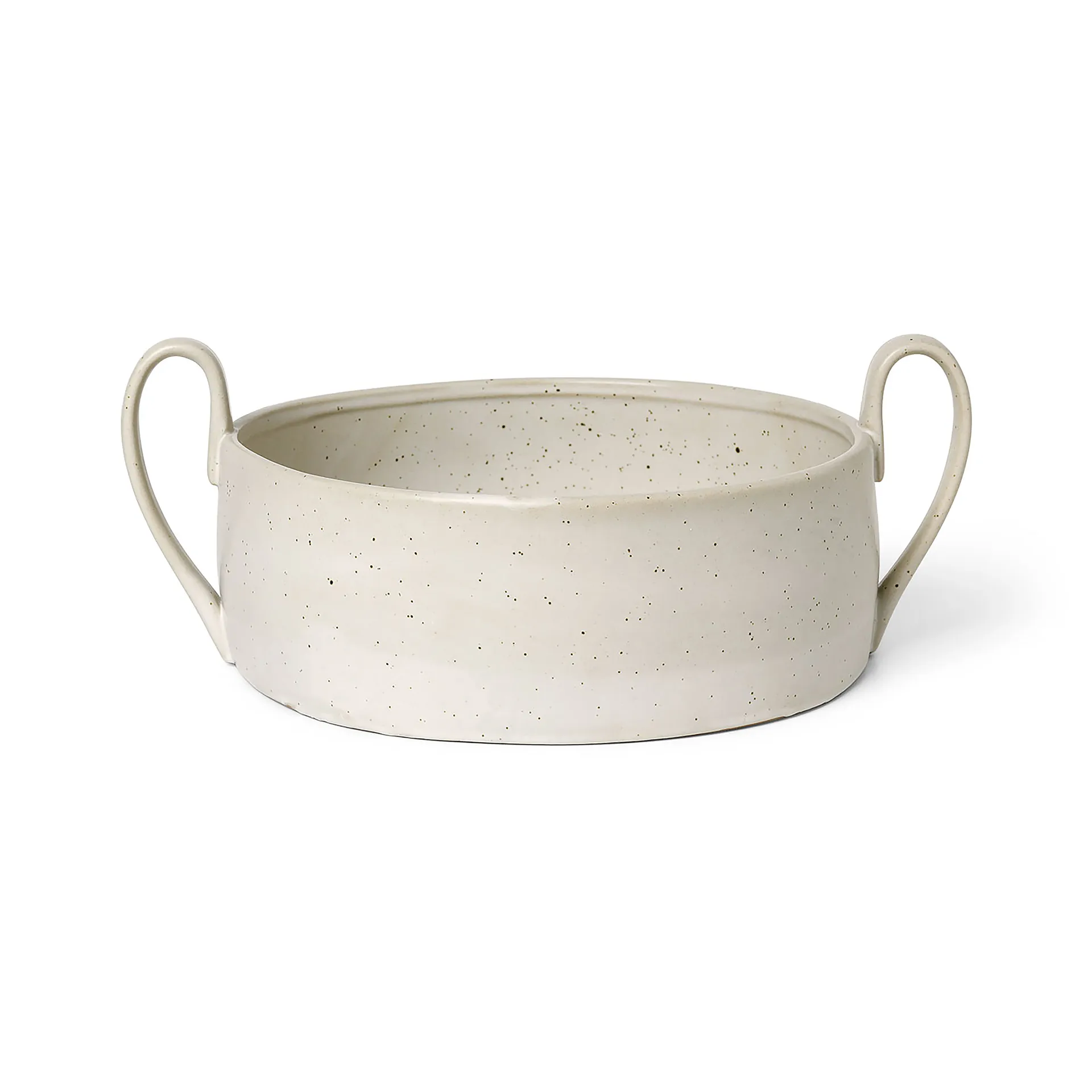 Ferm Living Flow Centrepiece -kulho Off-white speckle
