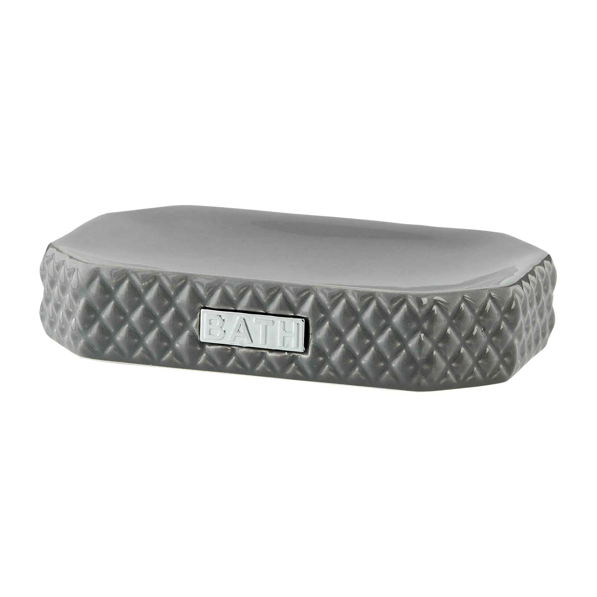 Lene Bjerre Marion saippuakuppi 13,5x9 cm Monument grey-Silver
