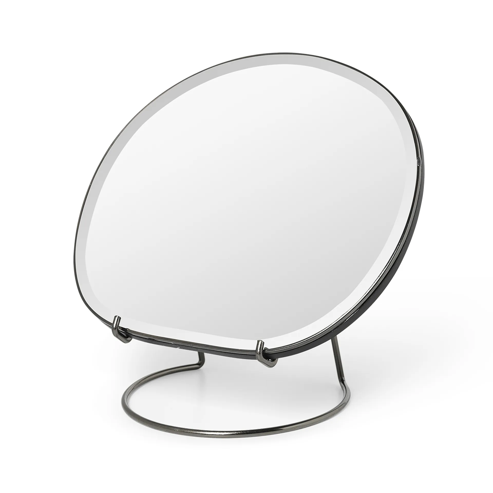 Ferm Living Pond pöytäpeili Dark chrome