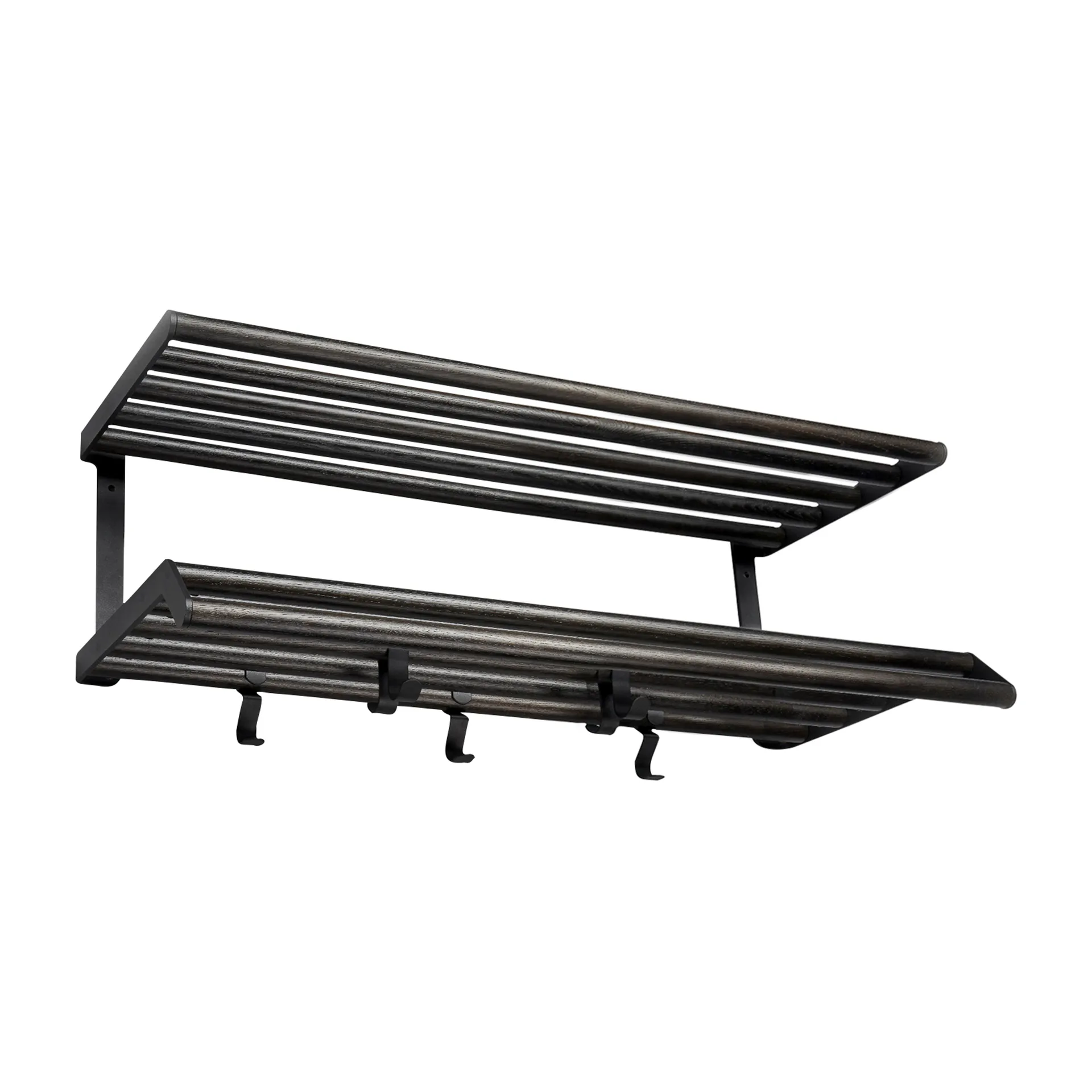 Essem Design Tamburin hattuhylly 60 cm Mustaksi petsattu tammi-musta