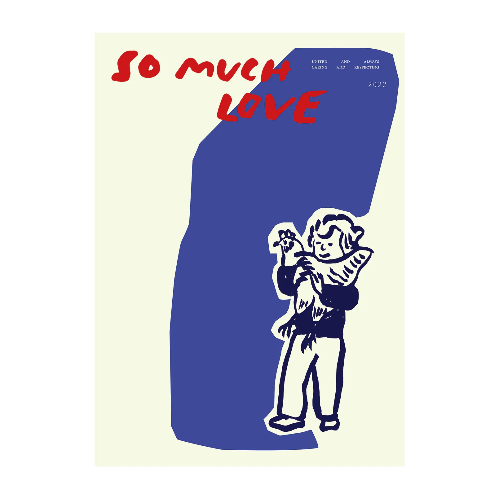 Paper Collective So Much Love Chicken juliste 30 x 40 cm