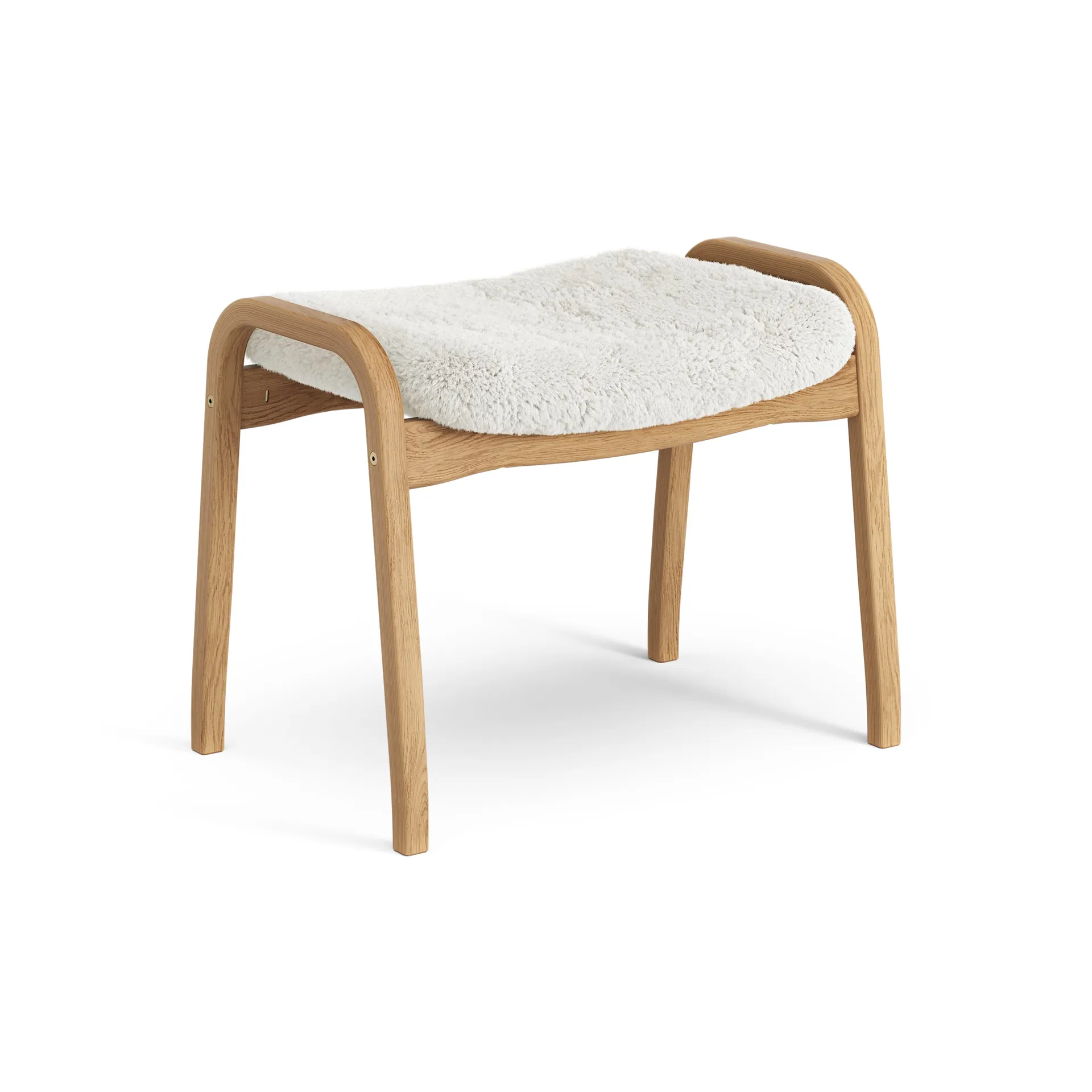 Swedese Lamino jalkarahi öljytty tammi/lampaannahka Offwhite (valkoinen)