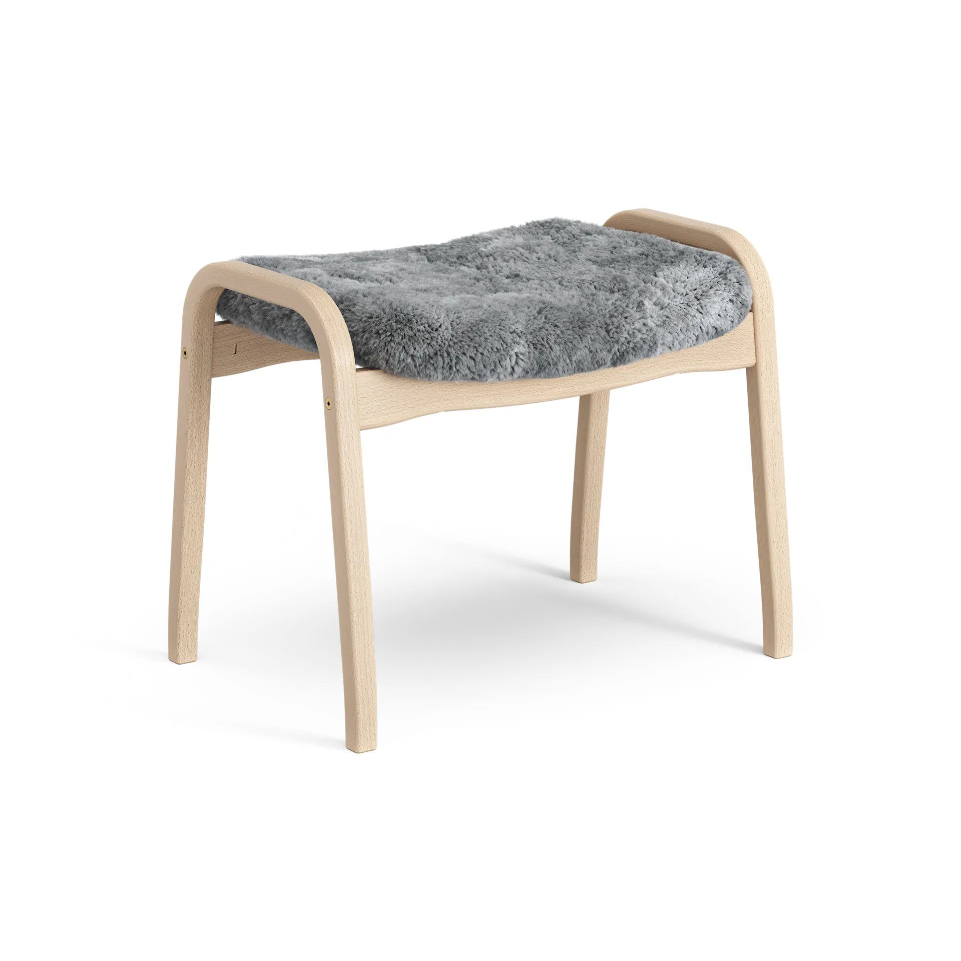 Swedese Lamino jalkarahi lakattu pyökki/lampaannahka Scandinavian Grey (harmaa)