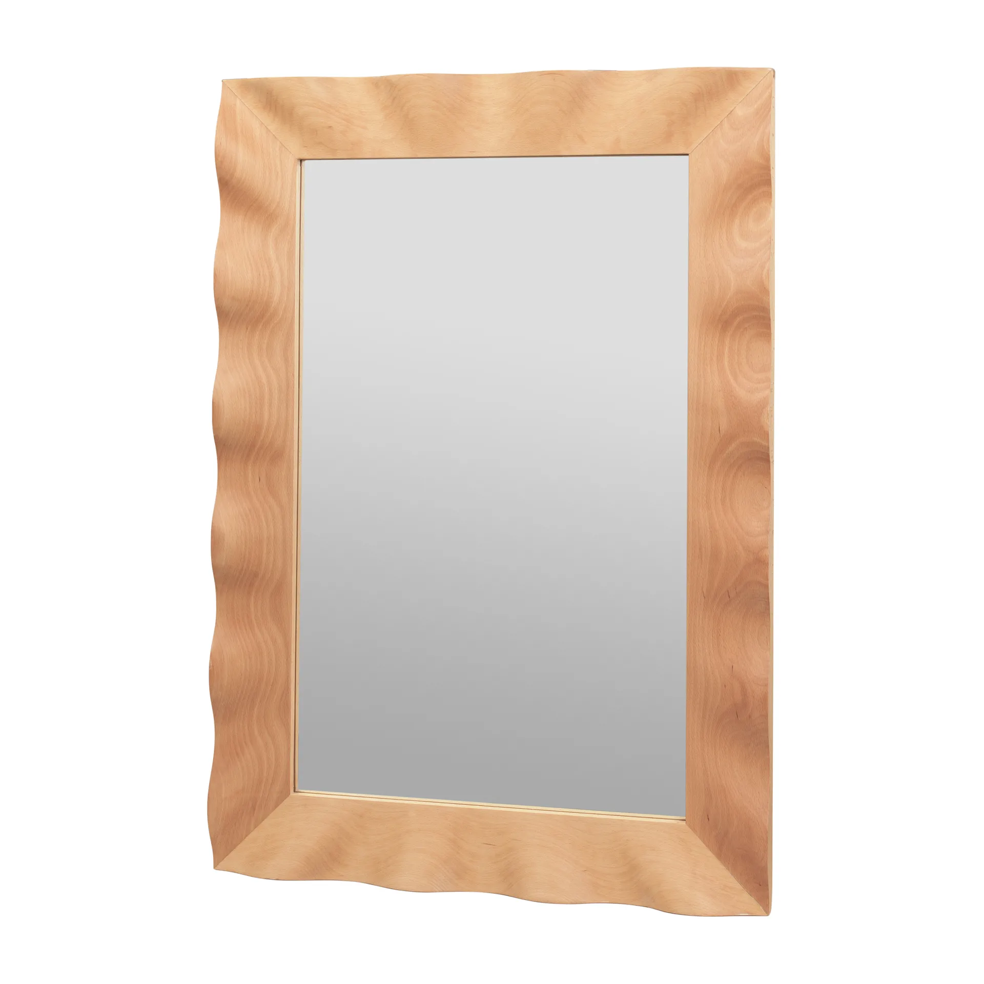 Broste Copenhagen Wavy peili 70 x 100 cm Natural brown