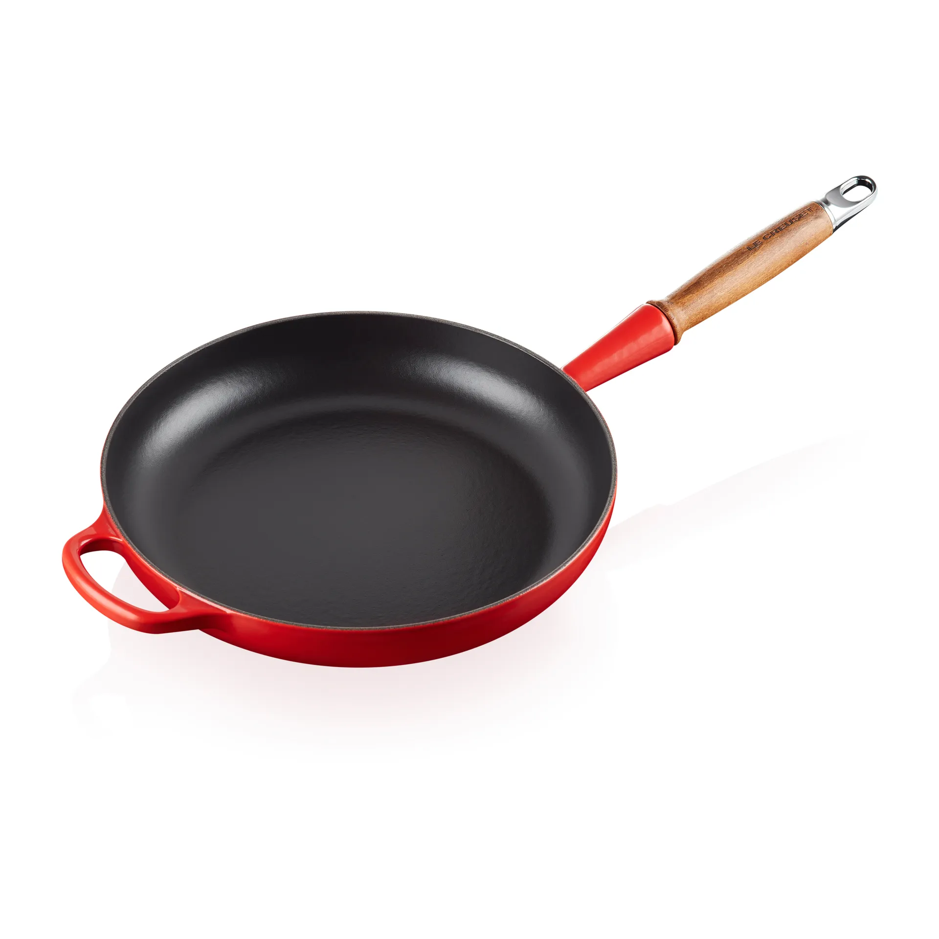 Le Creuset Le Creuset Signature -paistinpannu puukahvalla 28 cm Cerise