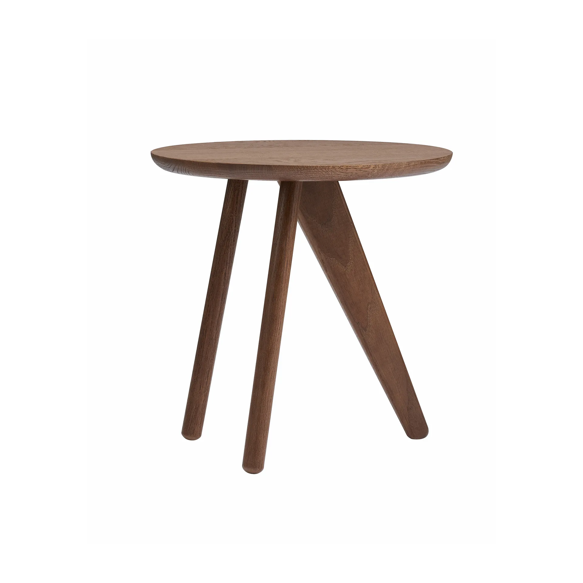 NORR11 Fin sivupöytä Ø40 cm Dark smoked oak