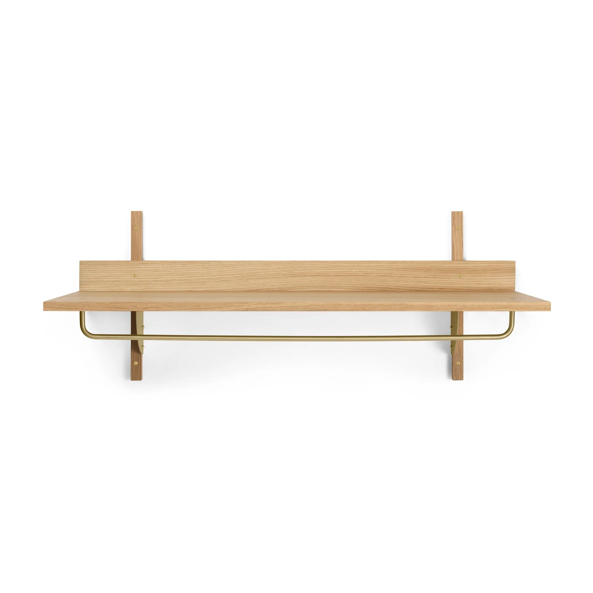 Ferm Living Sector hylly tangolla 37x87 cm Tammi messinki