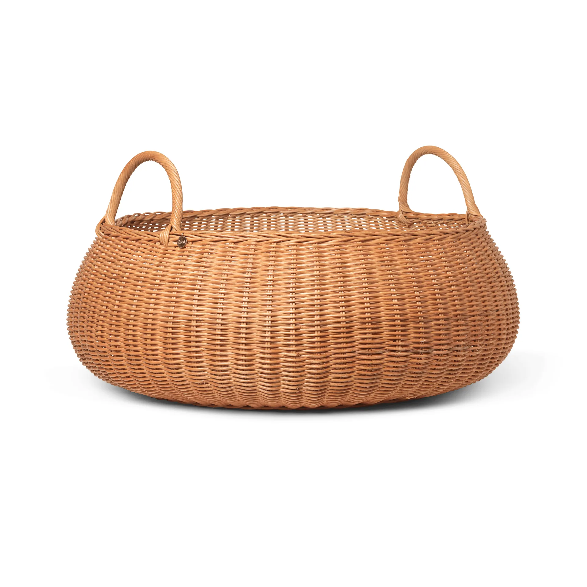 Ferm Living Braided kori matala Luonnollinen