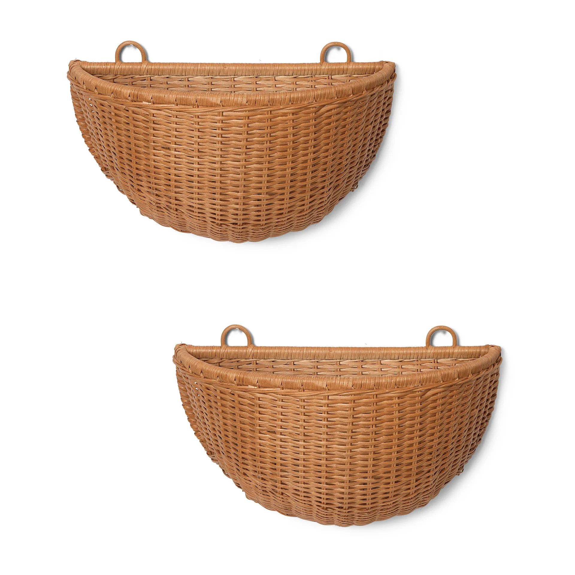 Ferm Living Braided seinäkori 2 kpl Luonnollinen