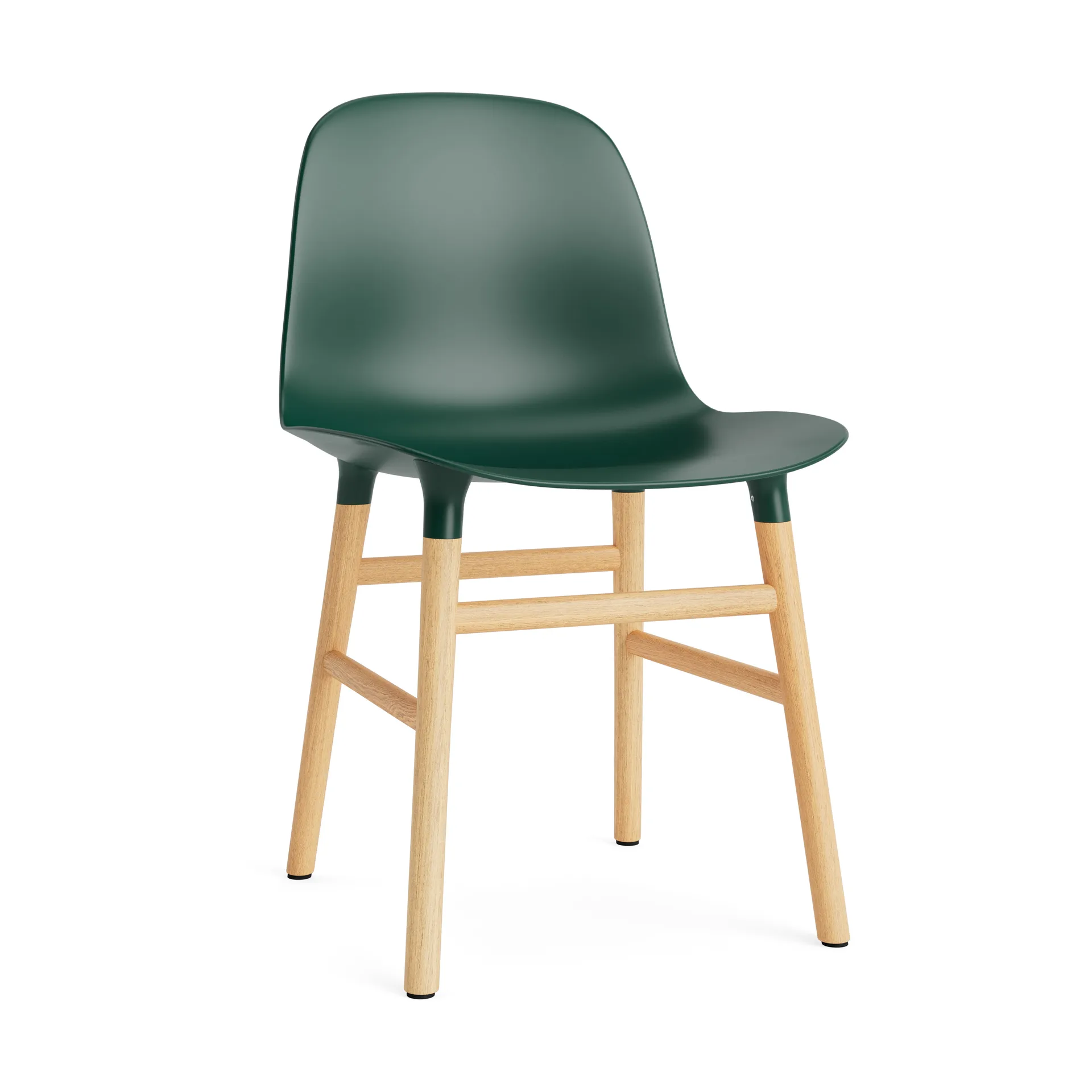 Normann Copenhagen Form tuoli Green, tammijalat