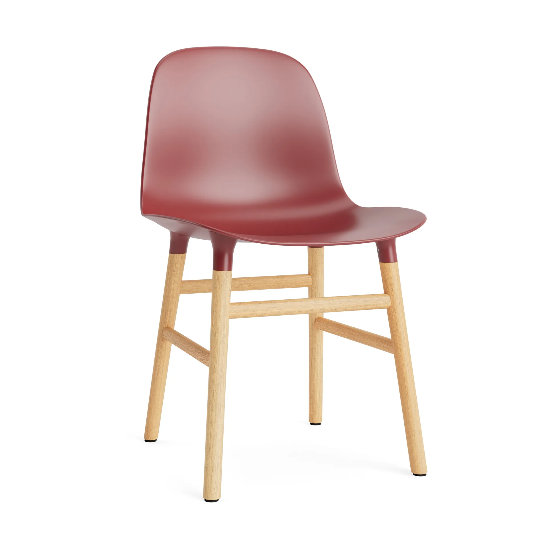 Normann Copenhagen Form tuoli Red, tammijalat