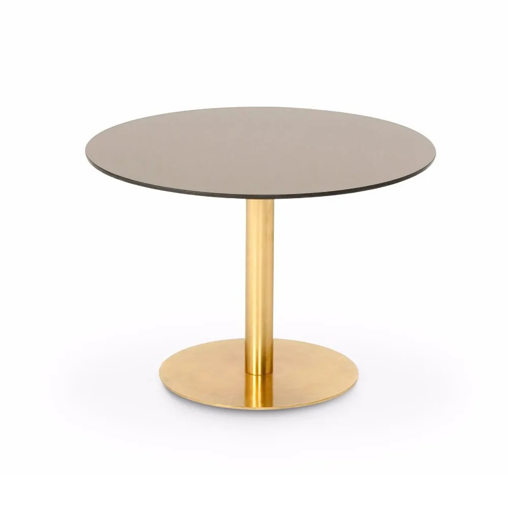 Tom Dixon Flash sohvapöytä pyöreä Kupari-messinkiteline