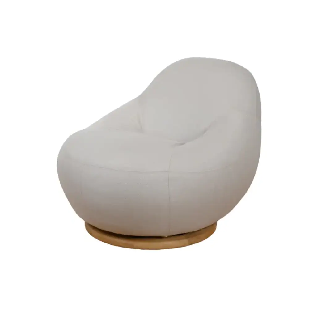 Cane-line, Gem lounge tuoli m/teak kääntölaakeri Sand, AirTouch