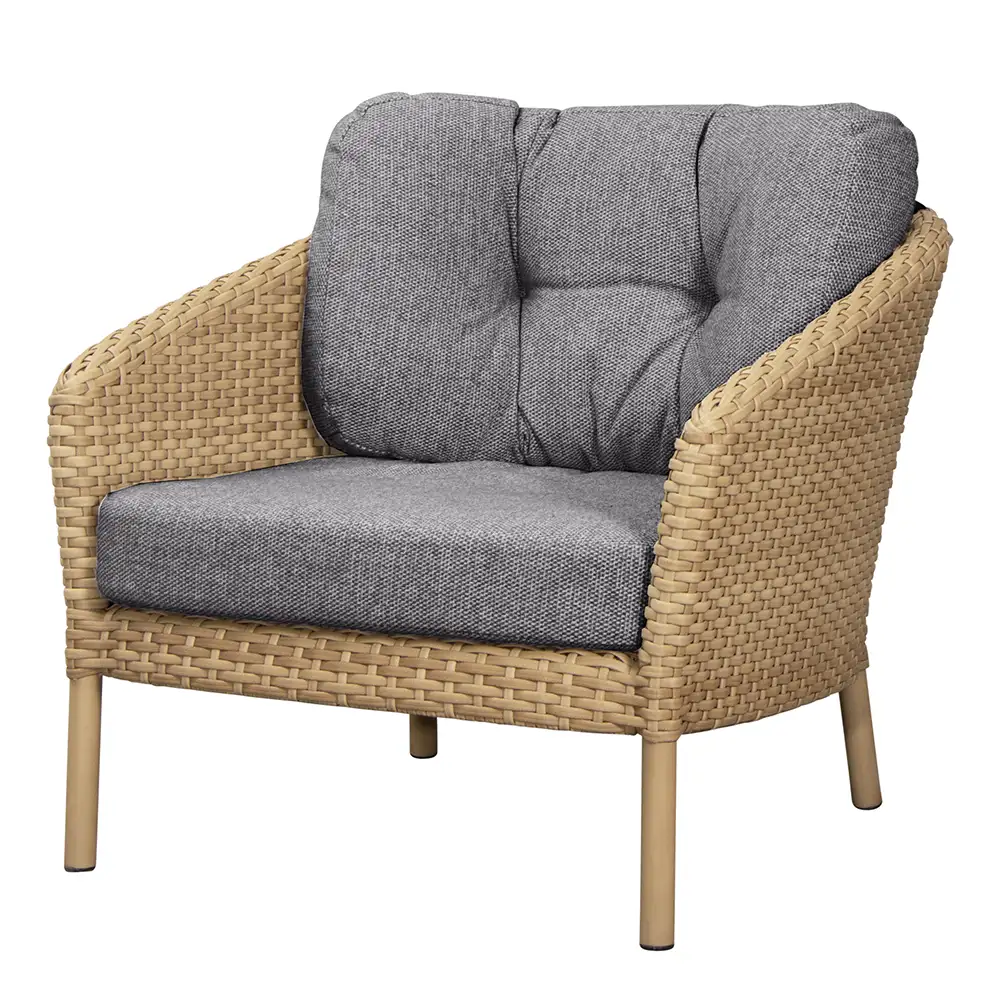 Cane-line, Ocean tyynysarja lounge-nojatuoliin Dark grey, Wove