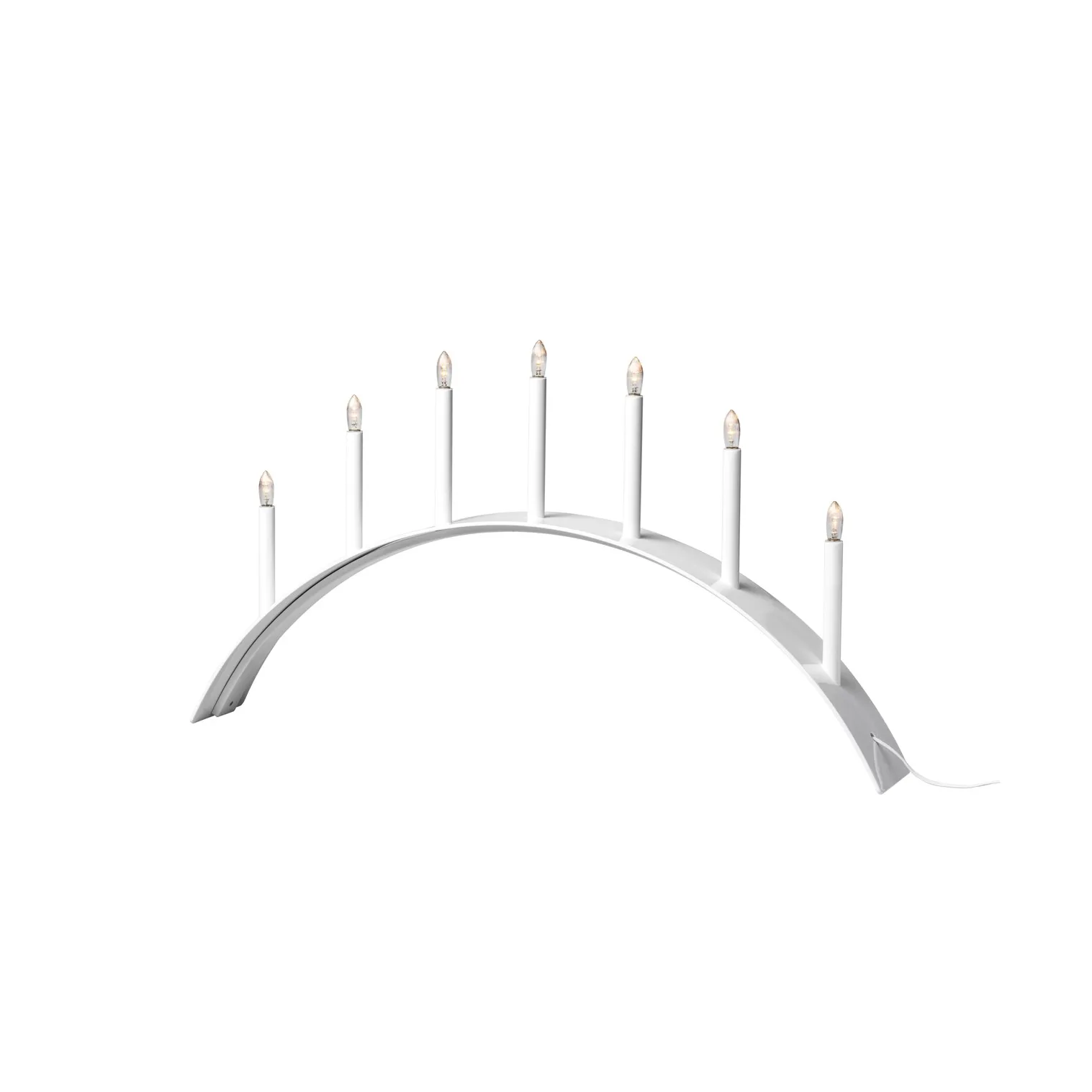 SMD Design Spica Bow 7 -adventtikynttelikkö Valkoinen