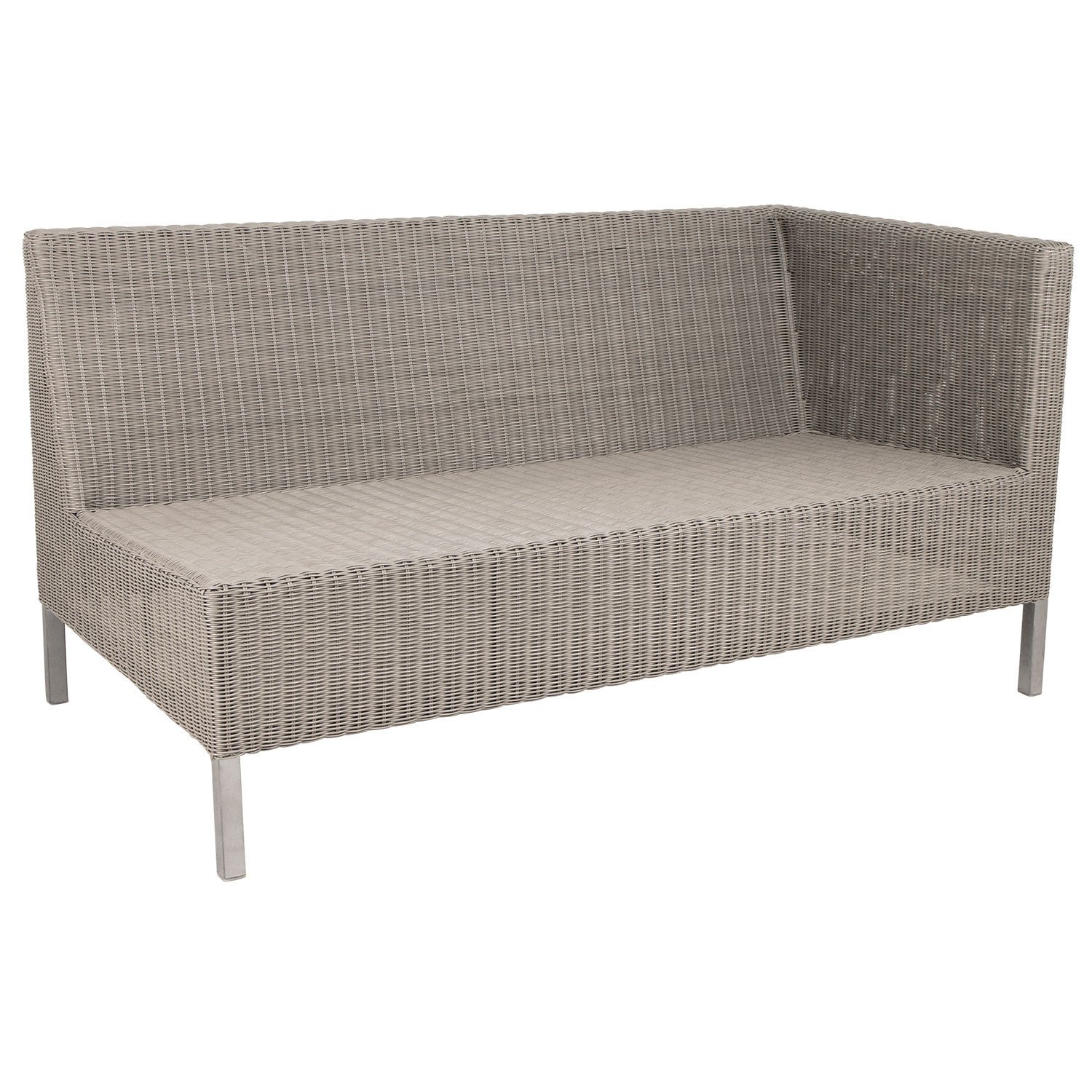 Cane-line, Connect 2-Sits vasen moduuli korkea Konstrotting Taupe