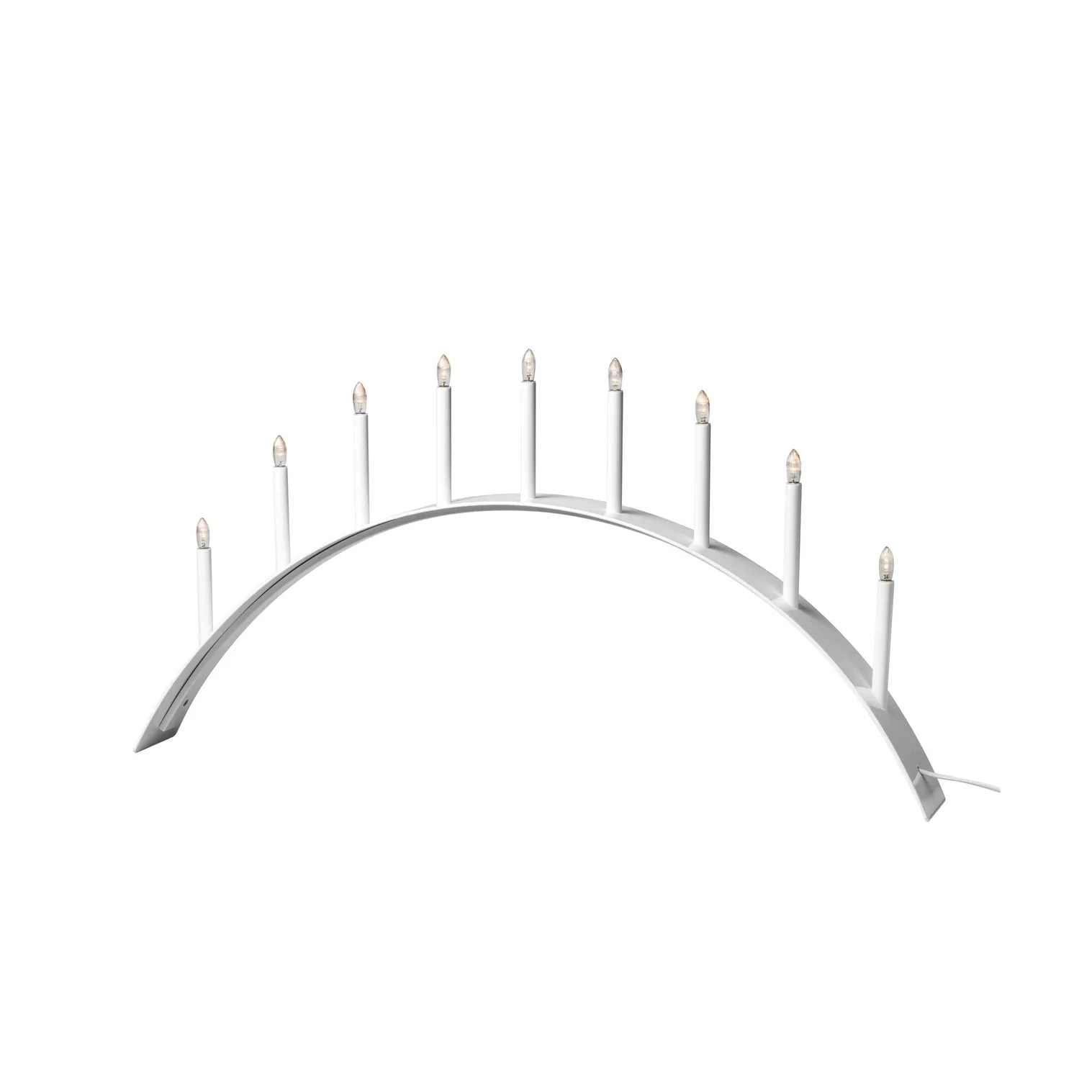 SMD Design Spica Bow 9 -adventtikynttelikkö Valkoinen