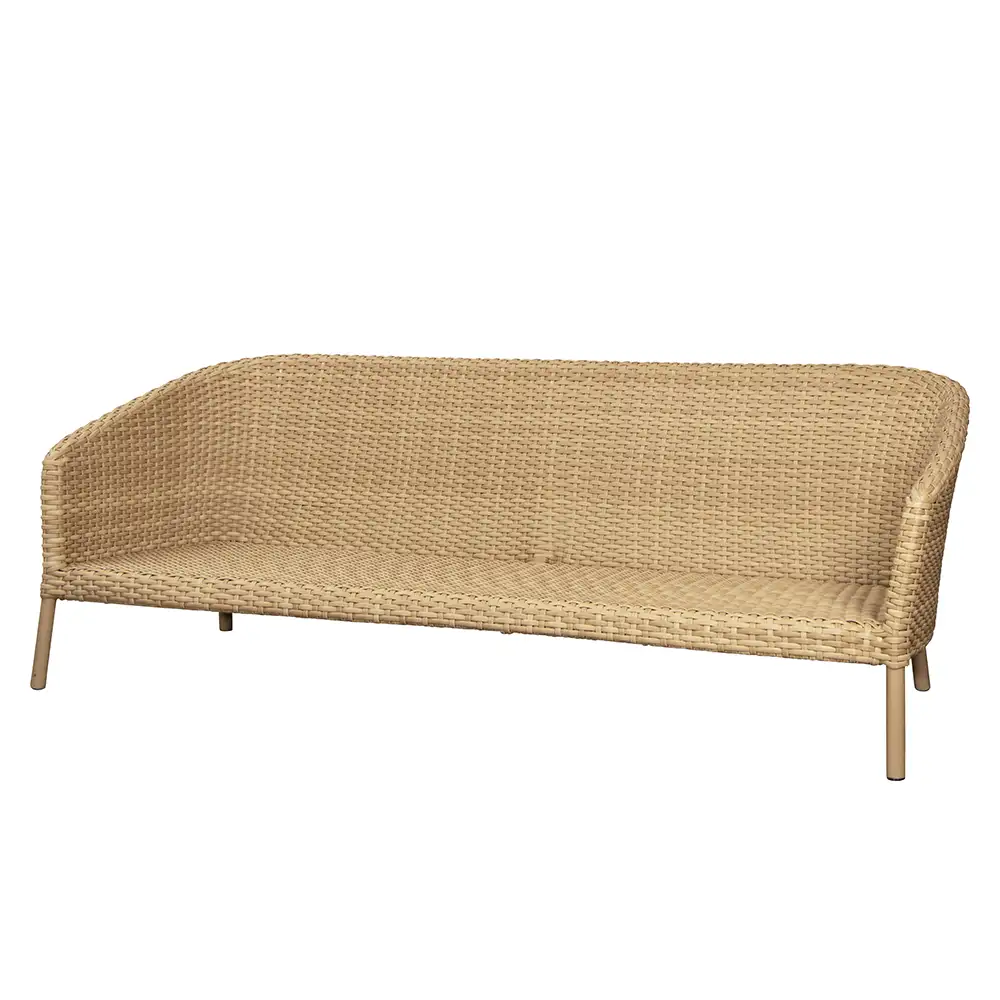 Cane-line, Ocean 3 istuttava sohva natural, flat Weave
