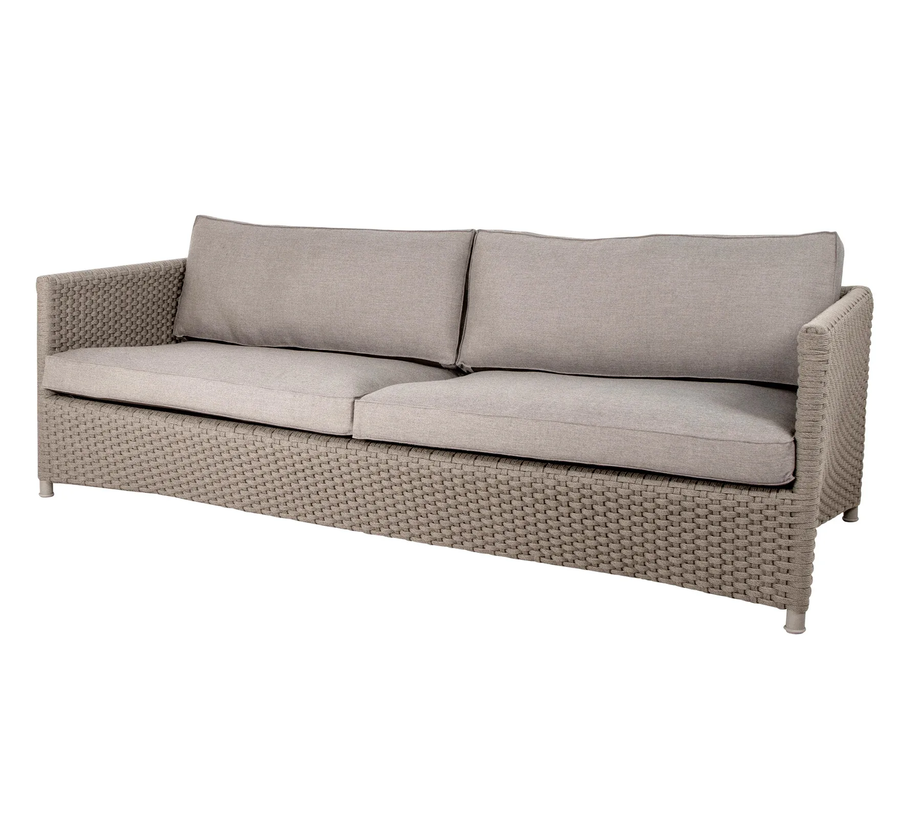 Cane-line Diamond sohva 3-istuttava soft rope Cane-Line Natté taupe