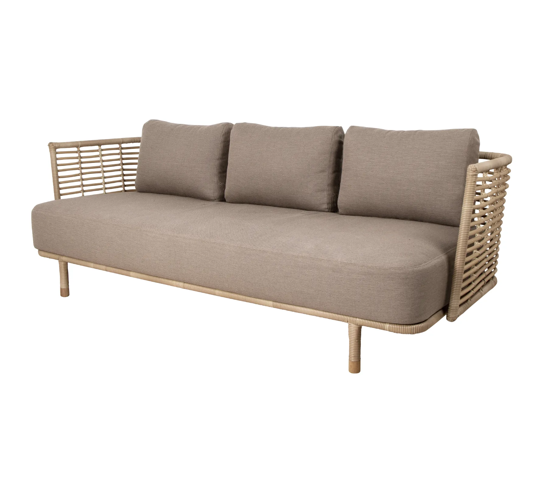 Cane-line Sense sohva 3-istuttava weave AirTouch taupe