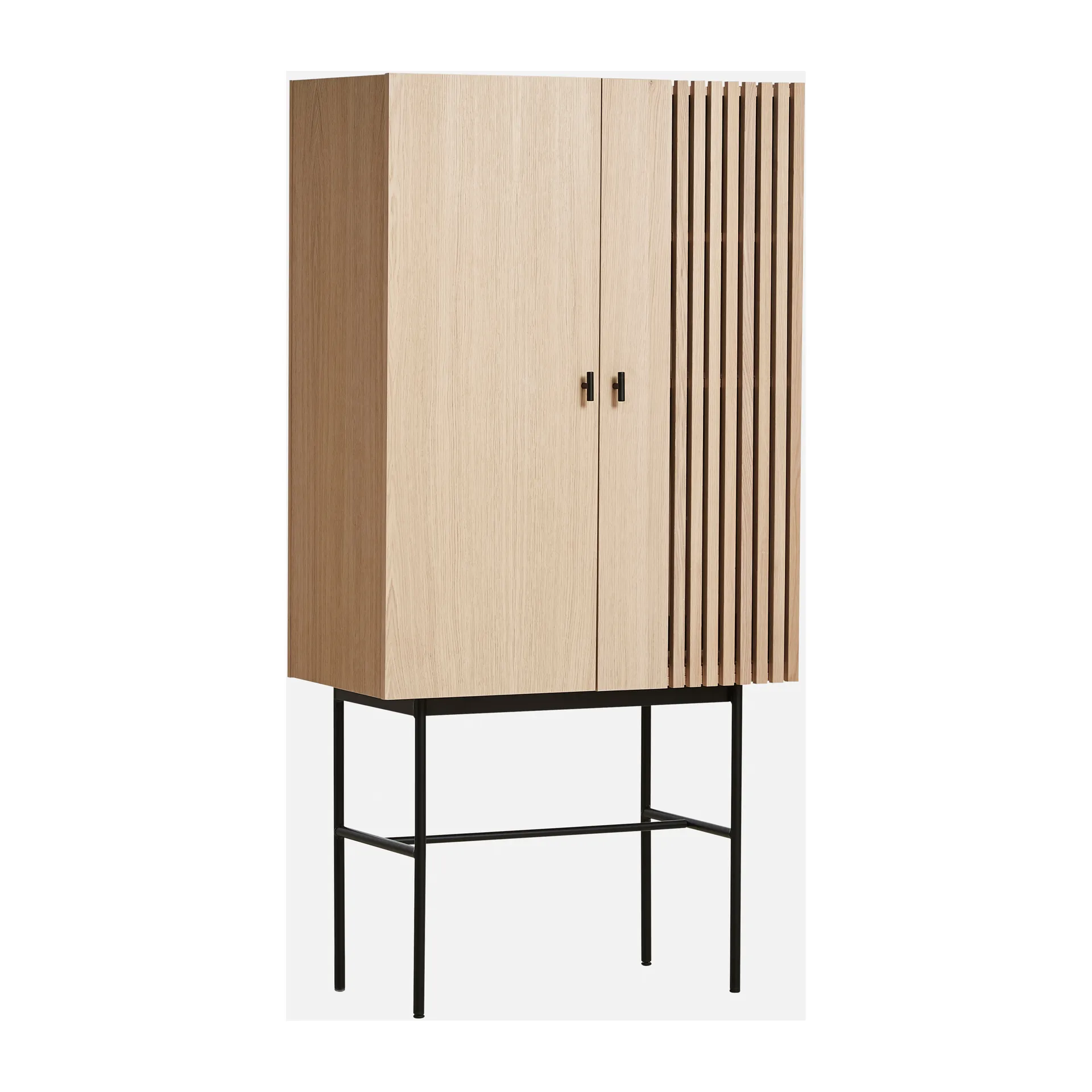 Woud Array kaappi, 80 cm Valkopigmentoitu tammi