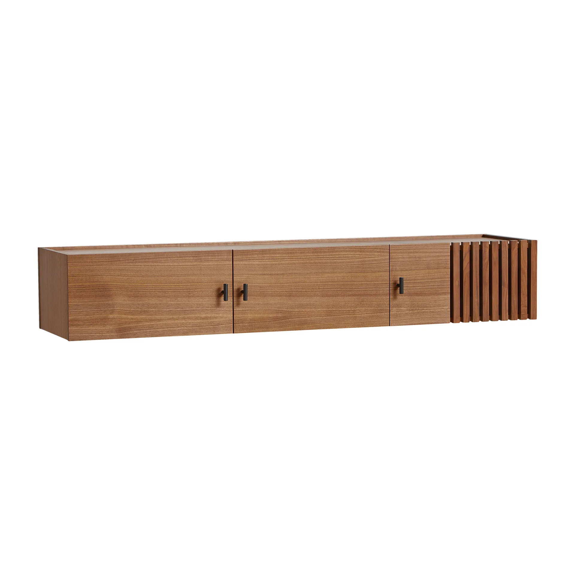 Woud Array seinälle asennettava sideboard, 150 cm Saksanpähkinä