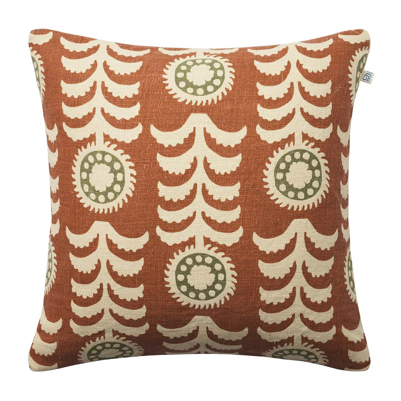 Chhatwal & Jonsson Alok tyynynpäällinen 50 x 50 cm Terracotta-cactus green