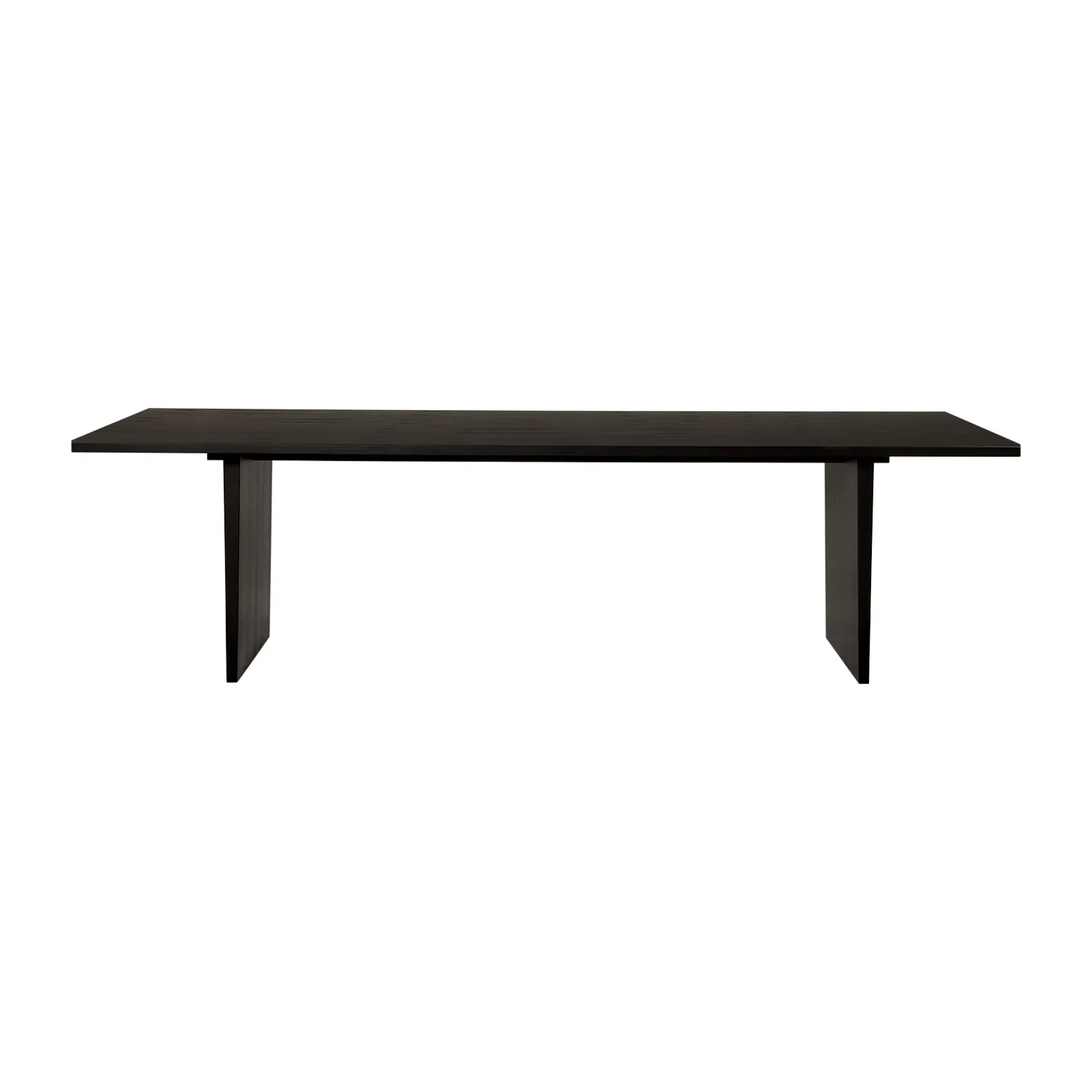 GUBI Private ruokapöytä 100 x 260 cm Ruskea-mustaksi petsattu tammi