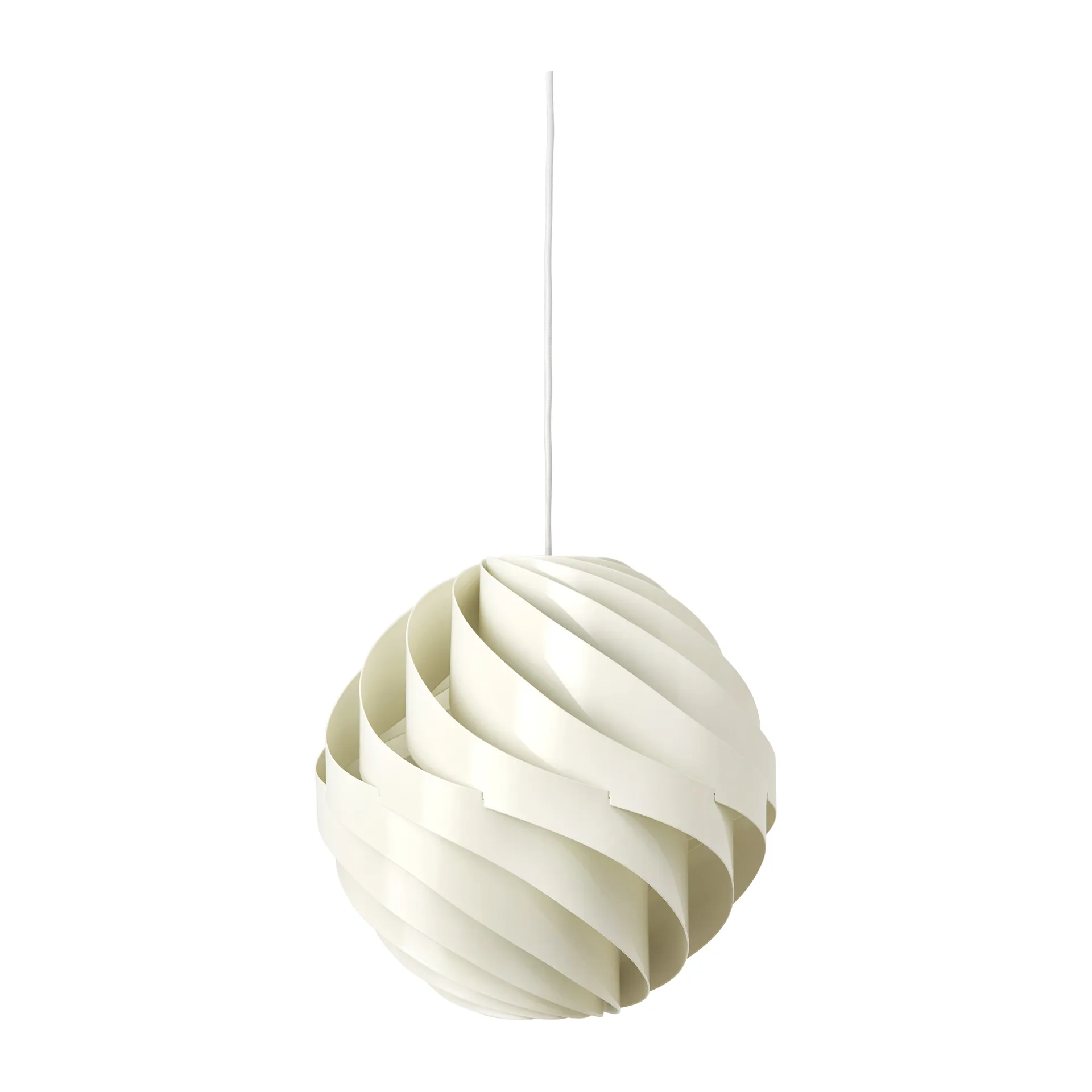 GUBI Turbo kattovalaisin kiiltävä Ø 36 cm Alabaster white