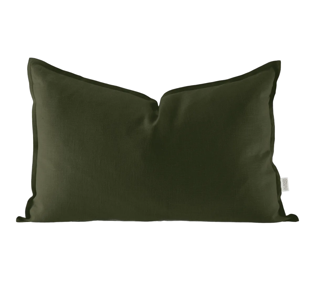 Scandi Living Calm tyynynpäällinen pellava 40 x 60 cm Forest Green