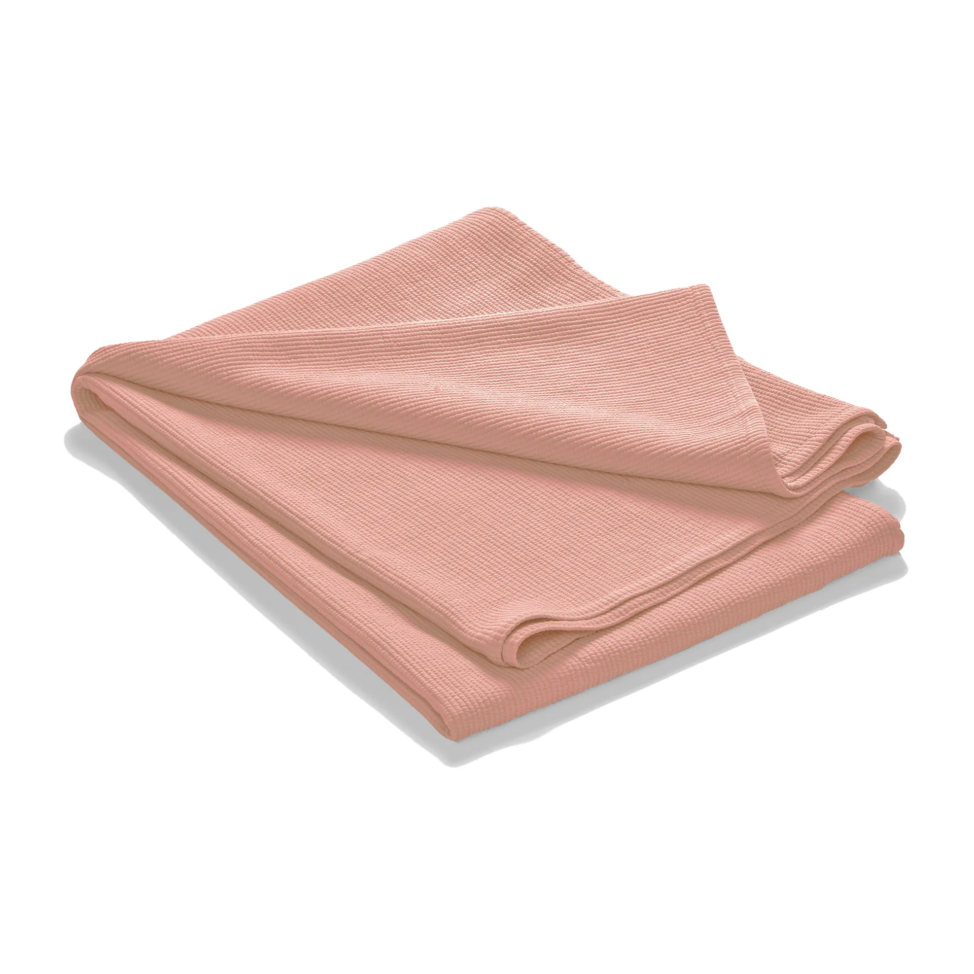 Etol Design Stripe päiväpeite kivipestyä puuvillaa 260 x 260 Dusty rose