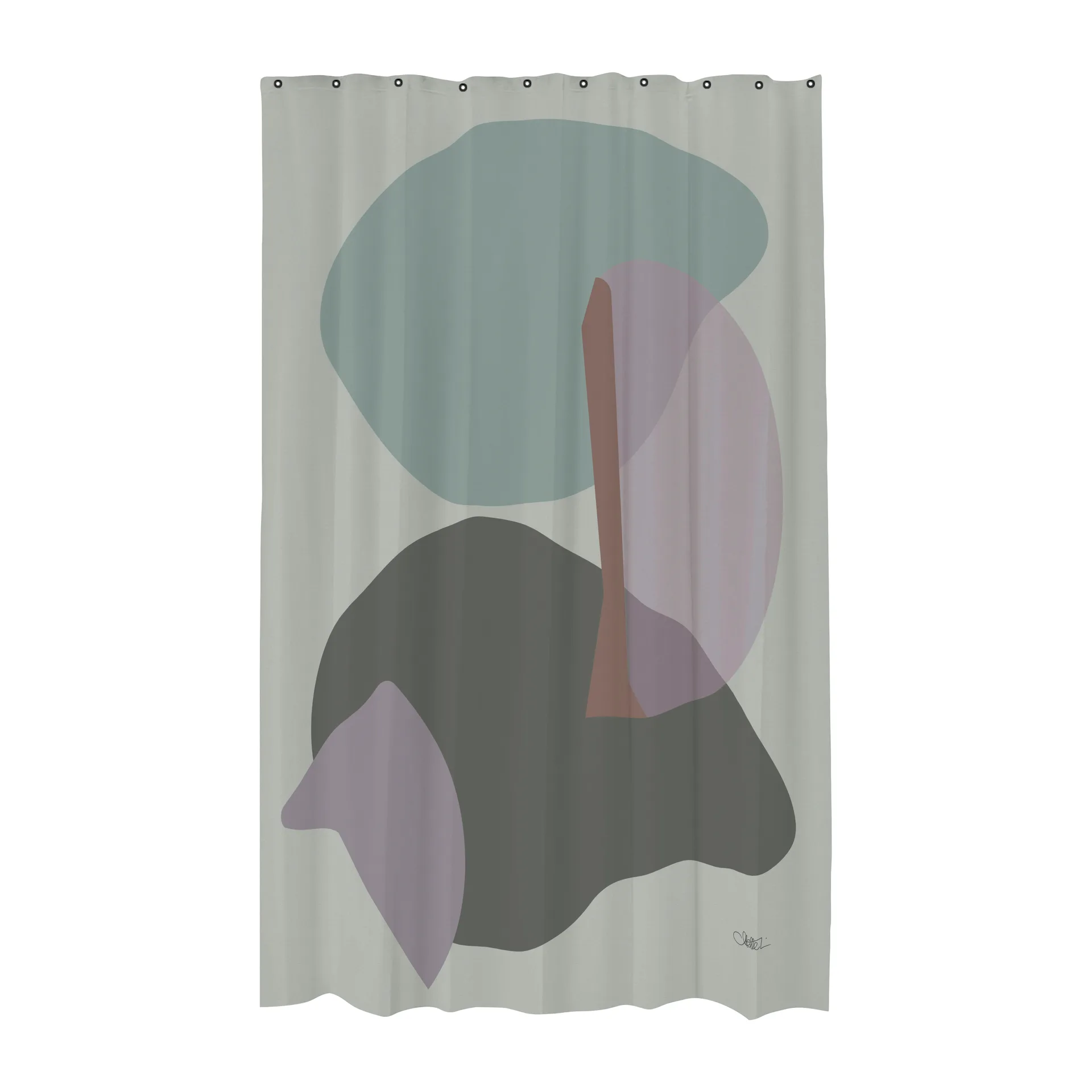 Mette Ditmer Gallery suihkuverho 150 x 200 cm Frost green