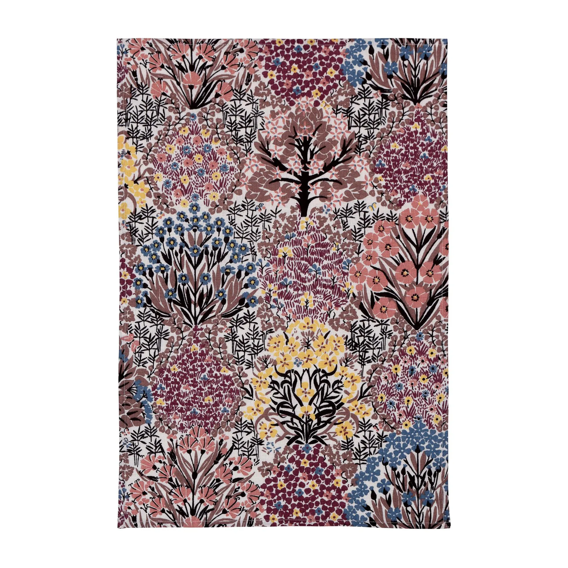 Almedahls Botanic Garden -keittiöpyyhe 40 x 70 cm Vaaleanpunaruskea