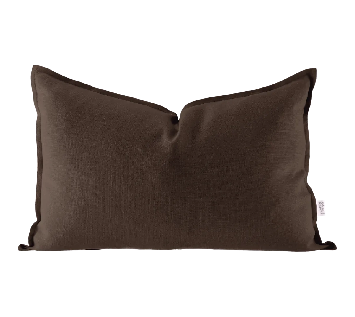 Scandi Living Calm tyynynpäällinen pellava 40 x 60 cm Chocolate Brown