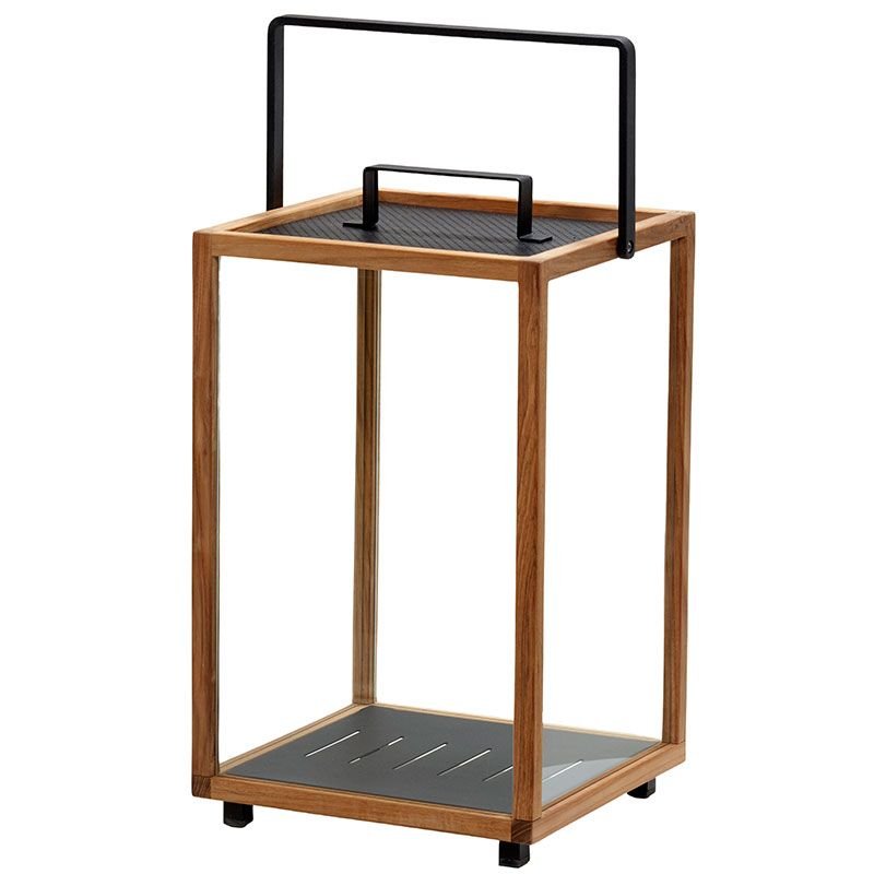 Cane-line, Majakka kynttilänjalka iso Harmaa/Teak