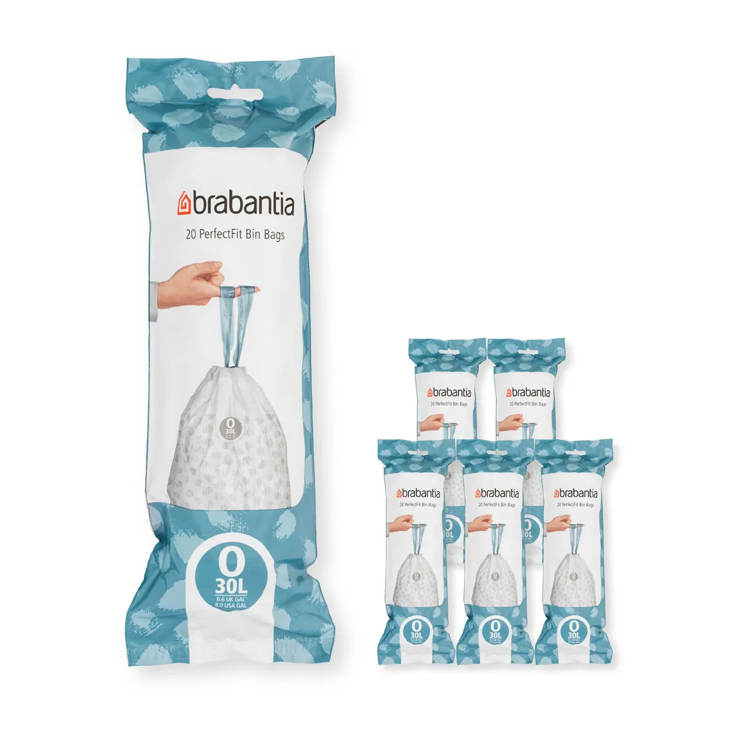 Brabantia Brabantia PerfectFit roskapussi 120 pussia Malli O, 30 l