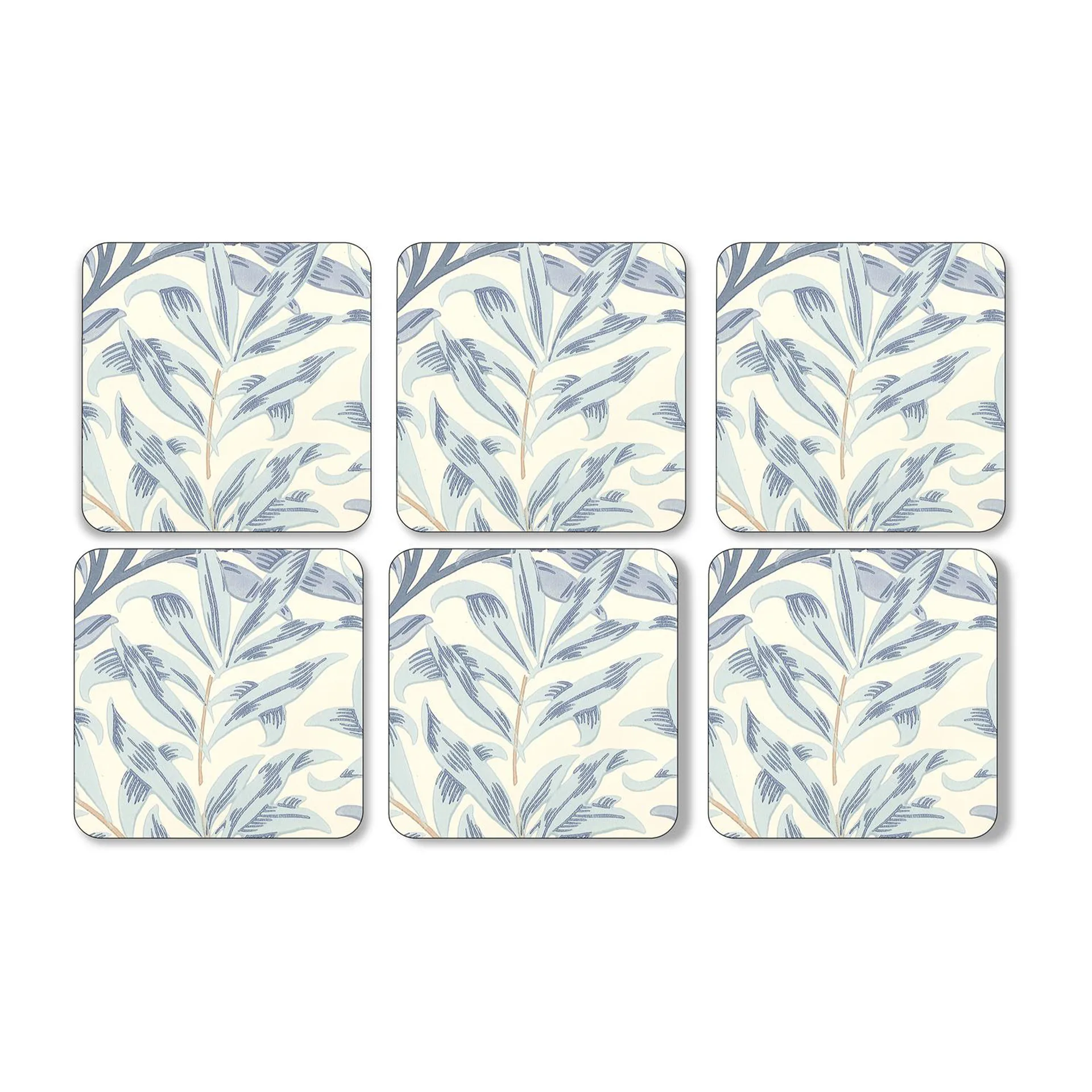 Pimpernel Willow Bough -lasinalunen 6-pakkaus Blue