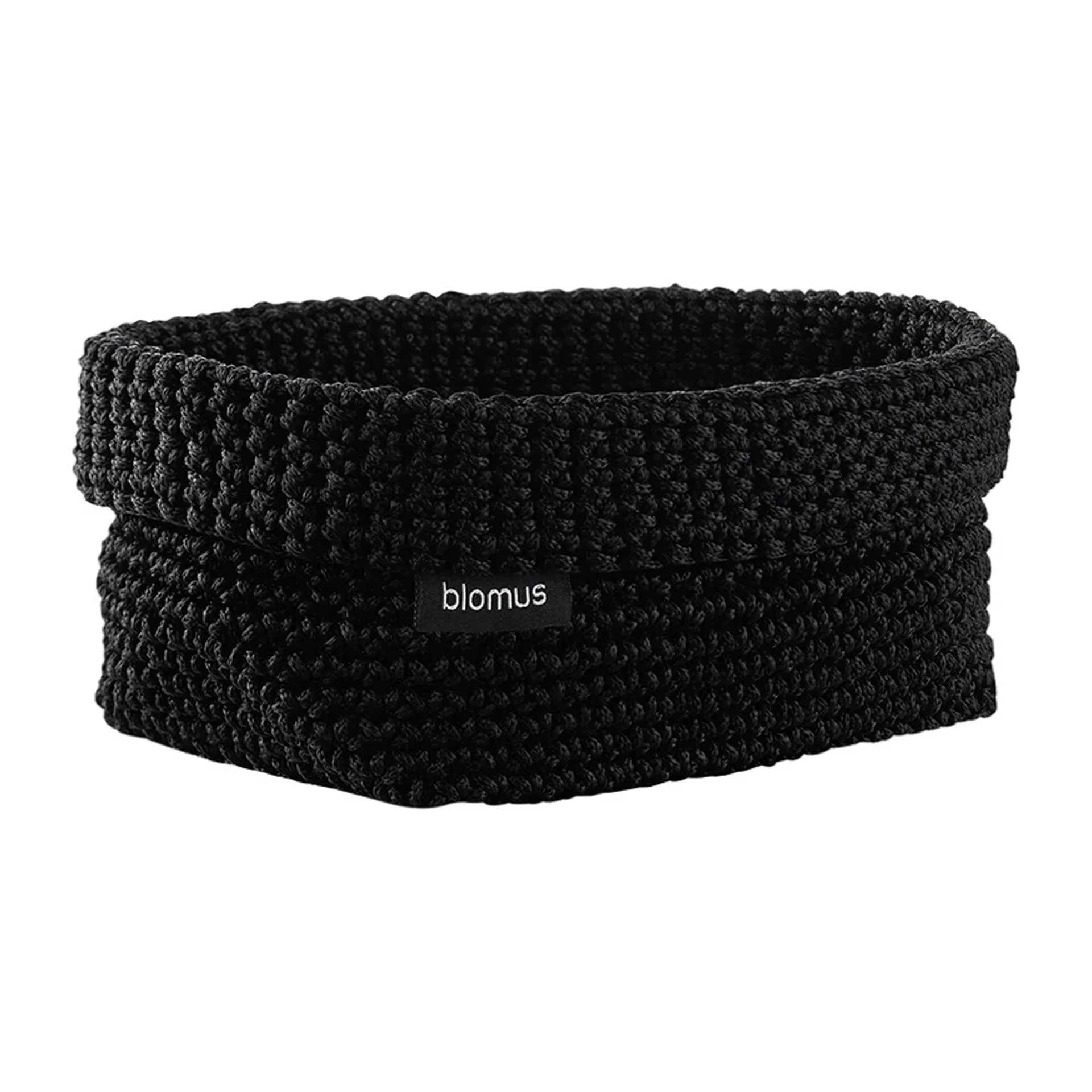 blomus Tela tekstiilikori L 12 x 20 cm Musta