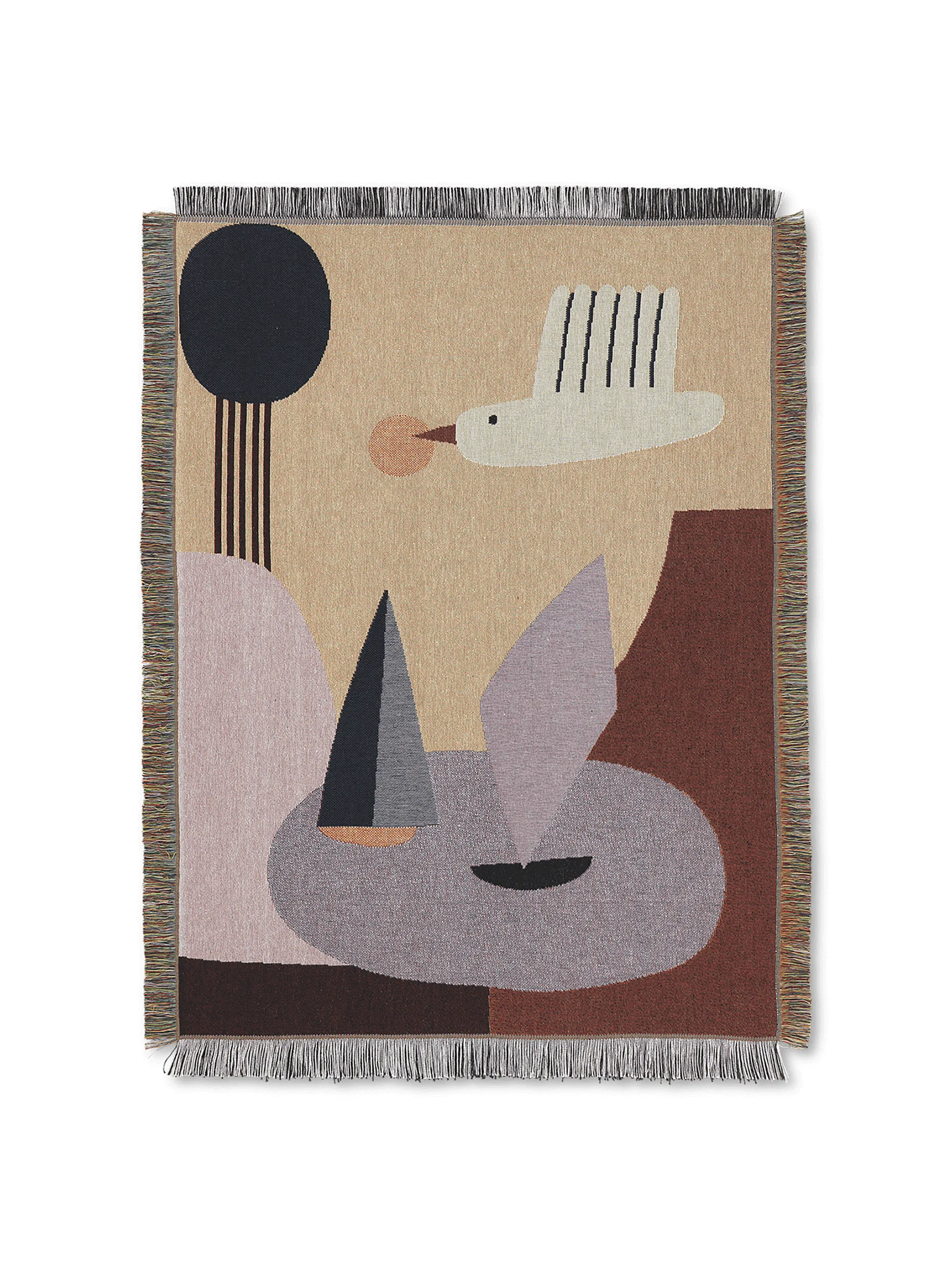 Ferm Living Bird seinävaate huopa 80 x 110 cm