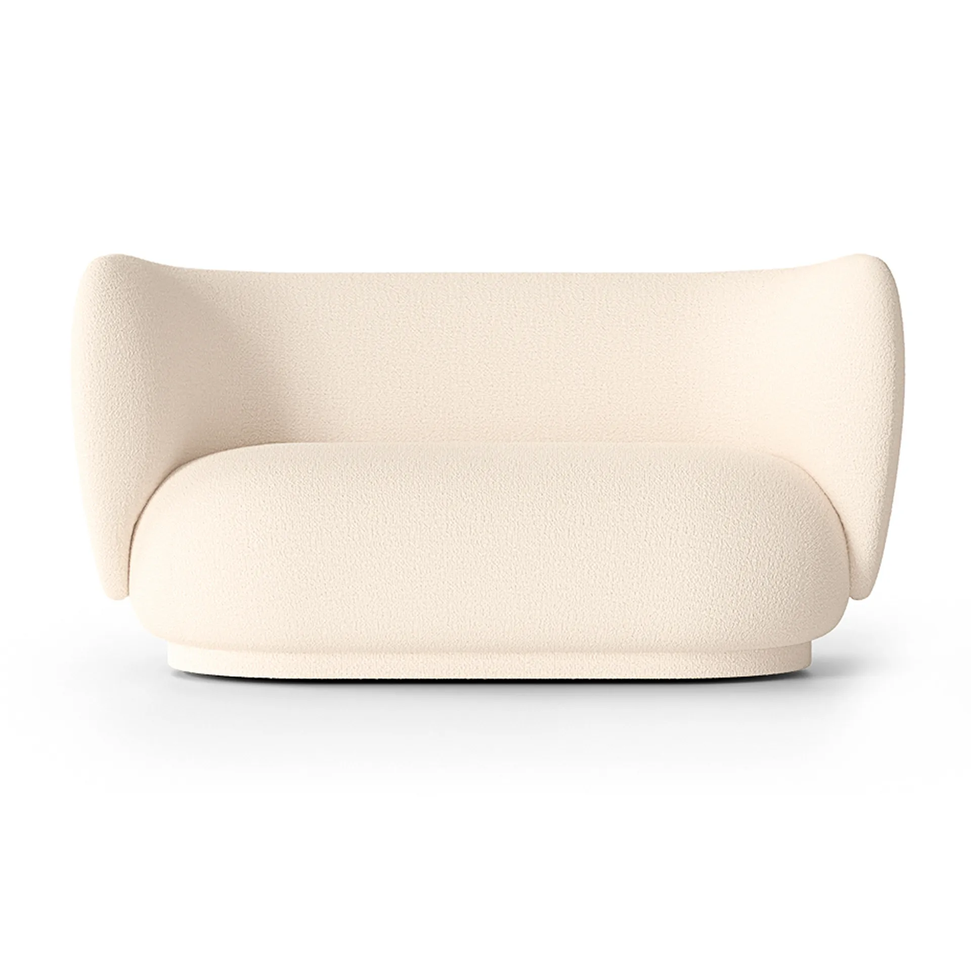 Ferm Living Rico sohva bouclé 2-istuttava Bouclé offwhite