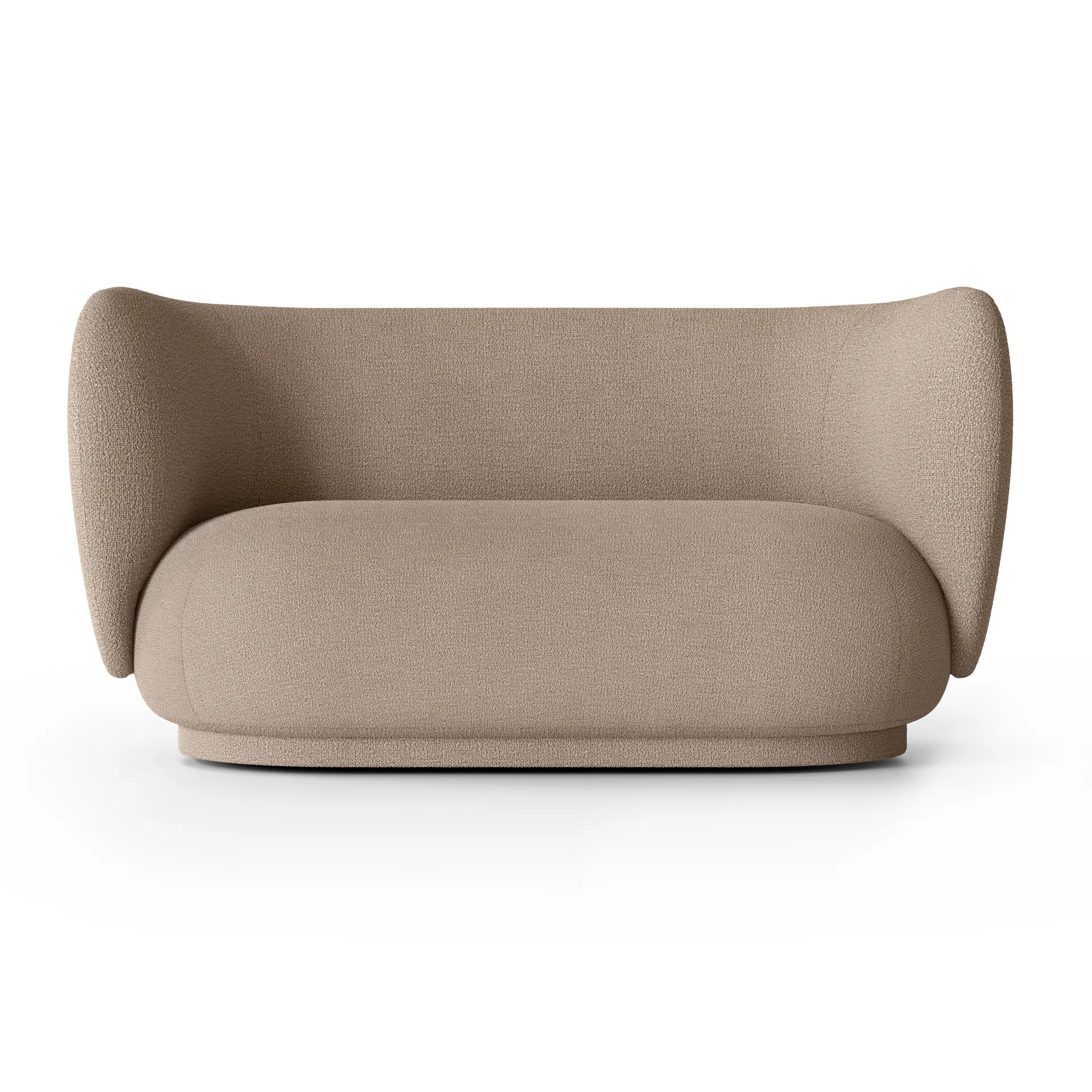 Ferm Living Rico sohva bouclé 2-istuttava Bouclé sand