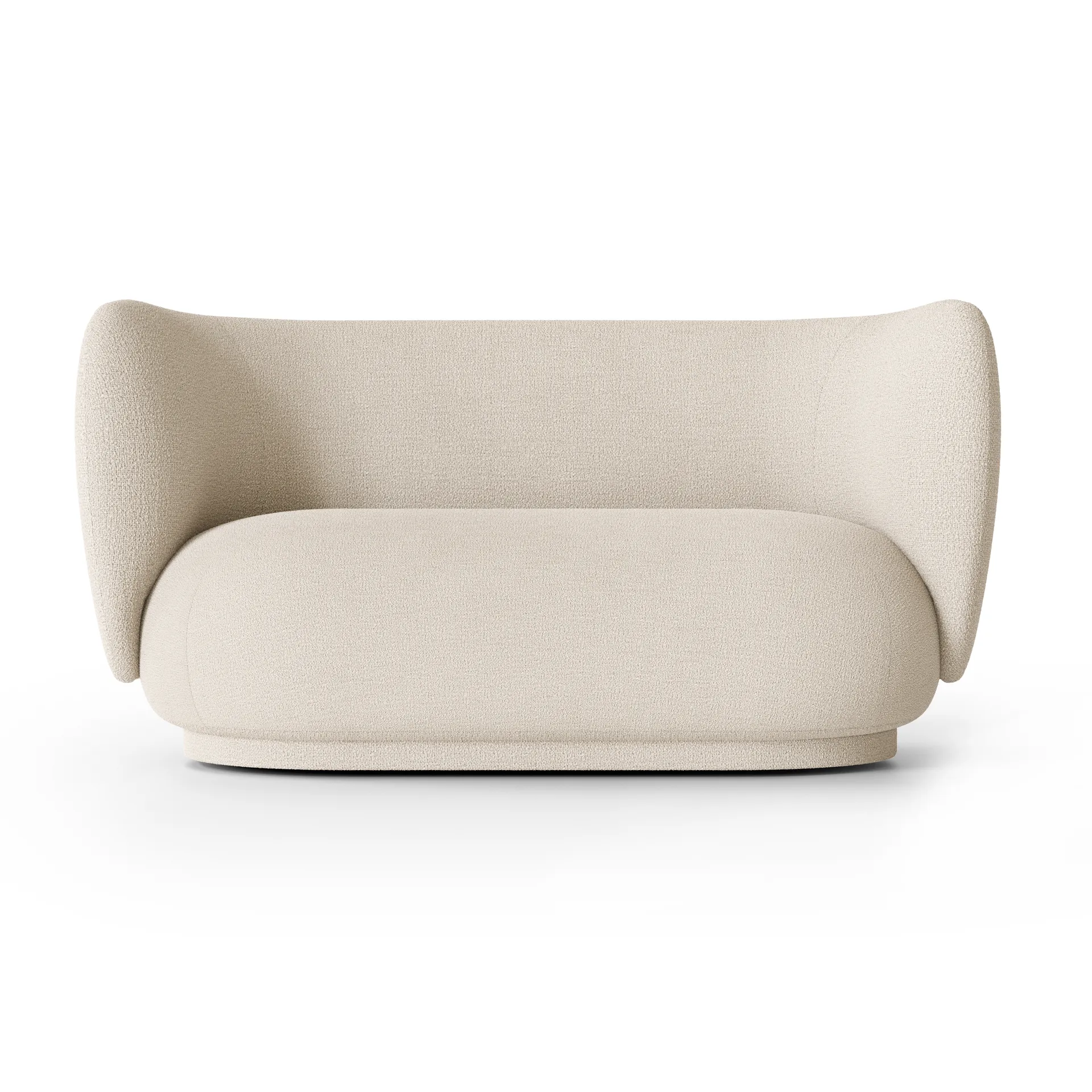 Ferm Living Rico sohva bouclé 2-istuttava Wool bouclé offwhite