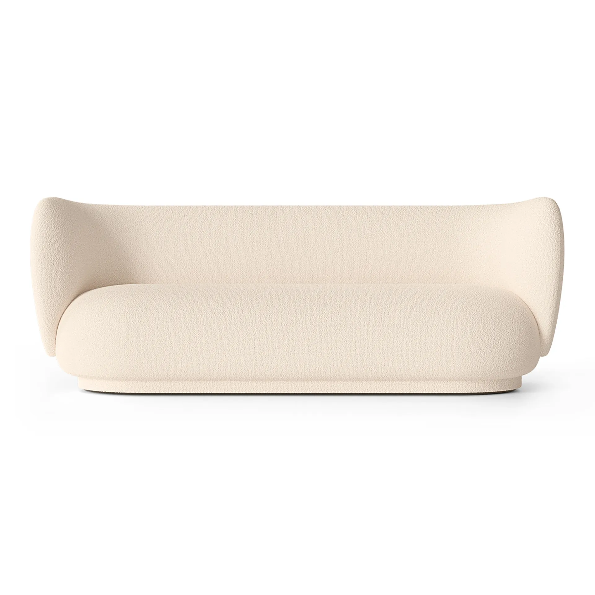 Ferm Living Rico sohva bouclé 3-istuttava Wool bouclé offwhite