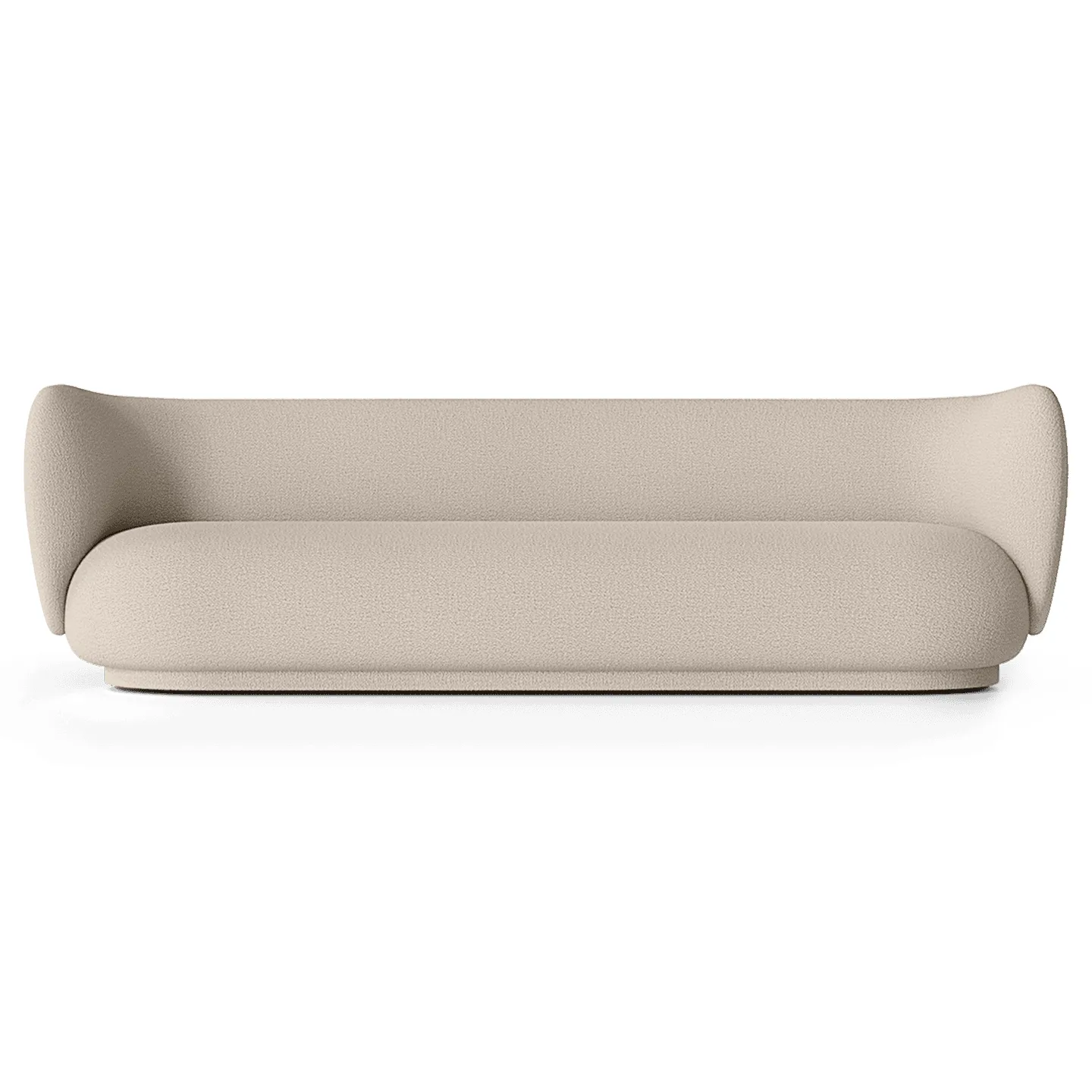 Ferm Living Rico sohva bouclé 4-istuttava Wool bouclé natural