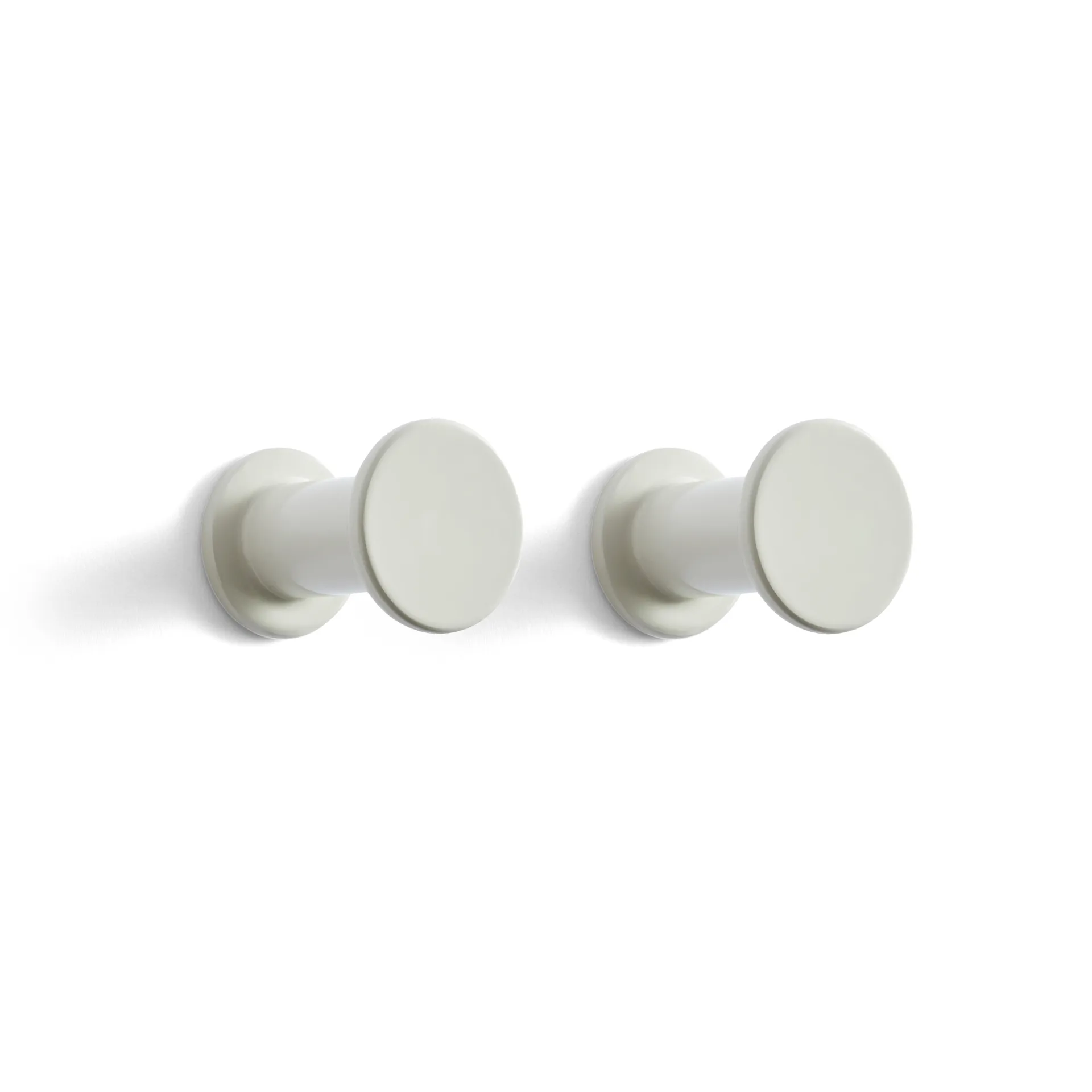 HAY Bolt koukku 2-pakkaus Ø 2,8 cm Light grey