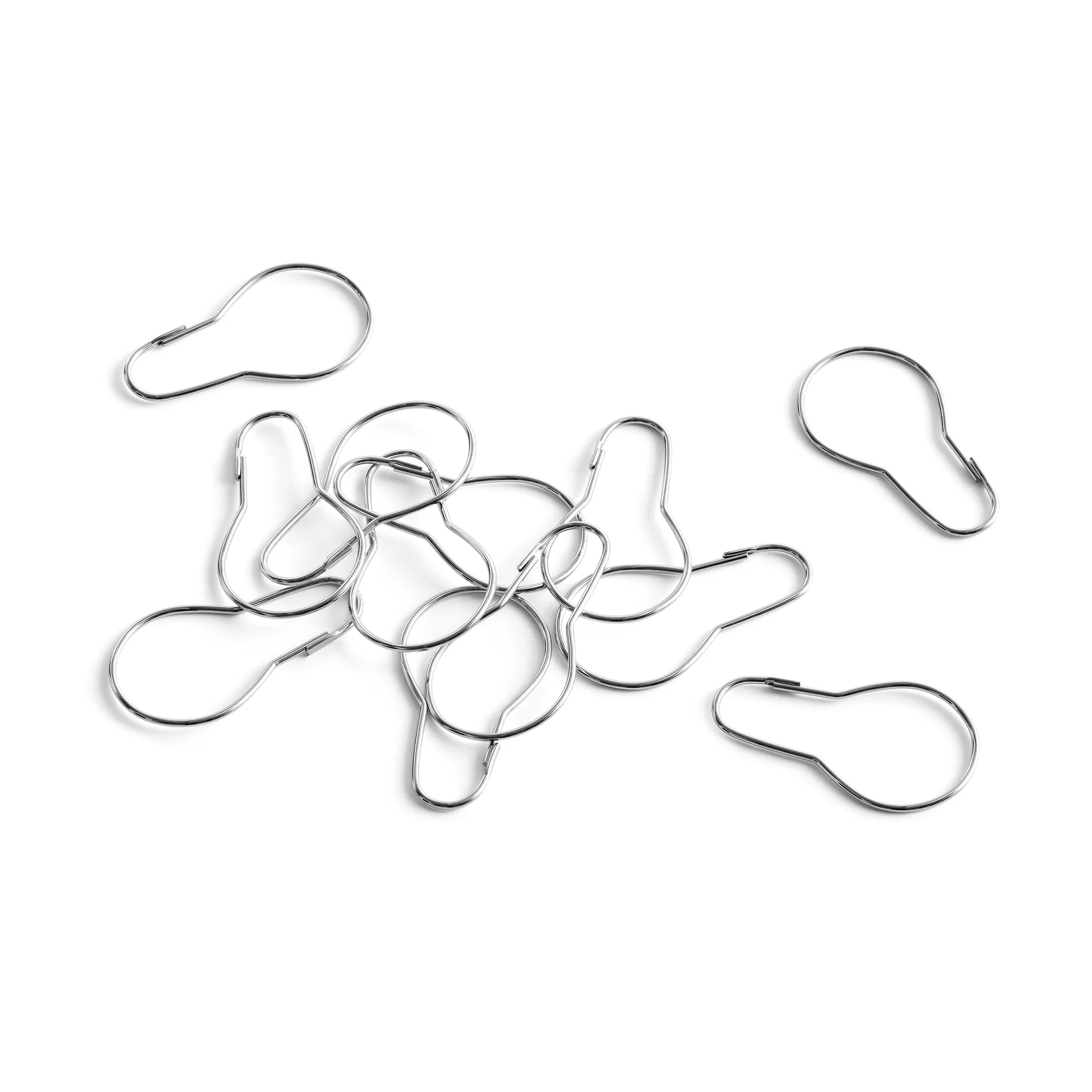 HAY Verhorenkaat suihkuverhoon 12-pakkaus Chrome