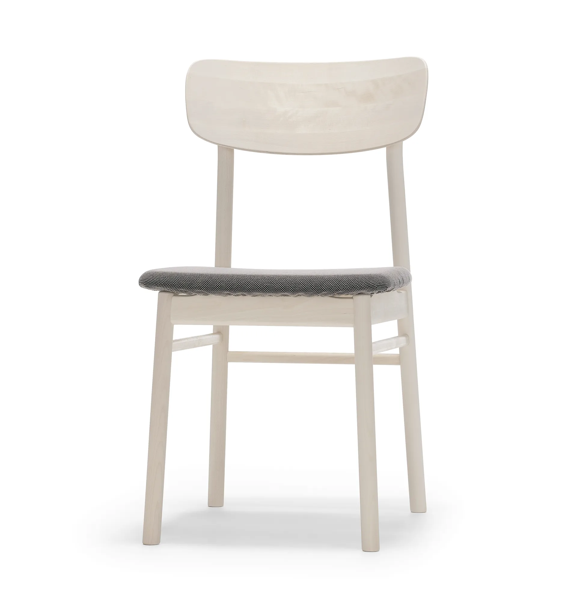 Stolab Prima Vista -tuoli valkoöljytty koivu Kangas blues 9202 ruskea-beige