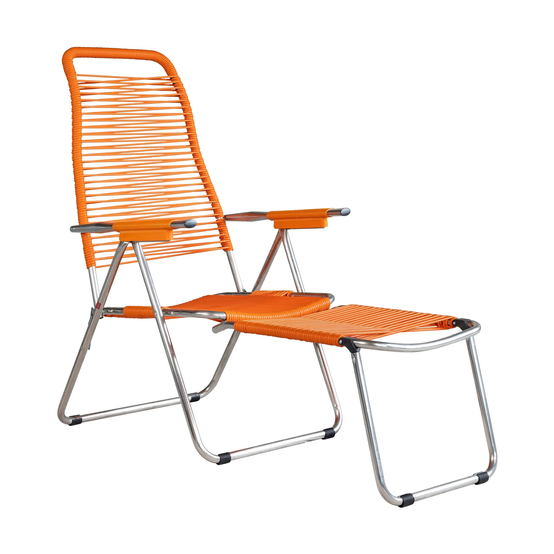 Fiam Spaghetti aurinkotuoli jalkatuella Orange