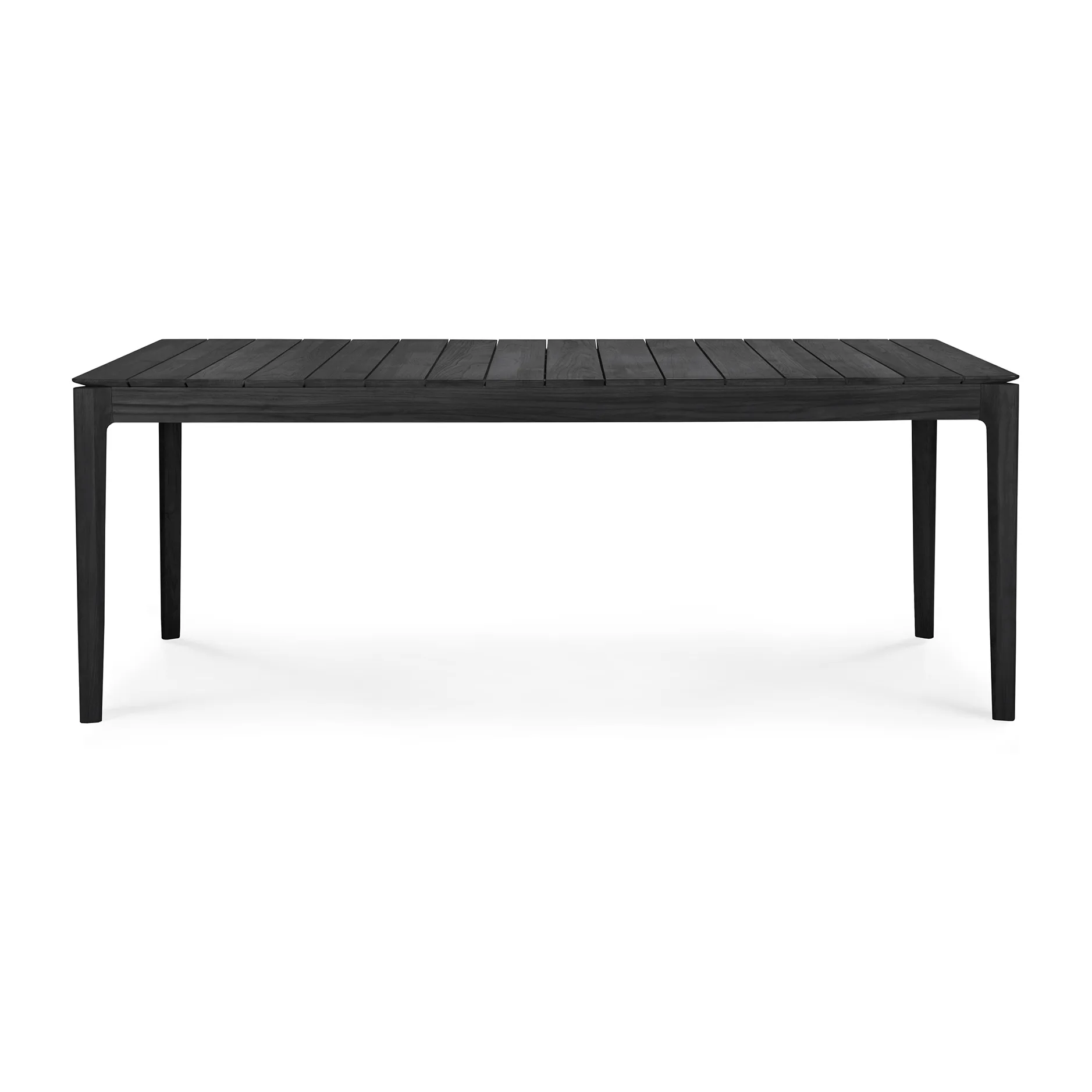 Ethnicraft Bok outdoor -ruokapöytä mustaksi petsattu tiikki 200 x 100 cm